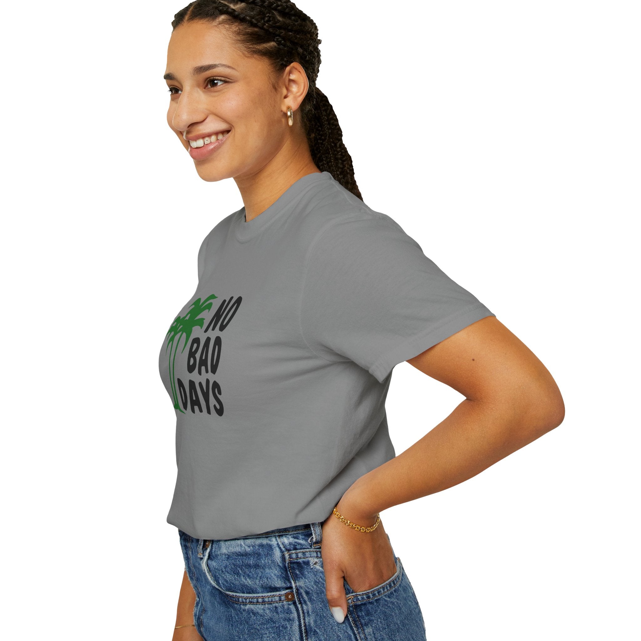 No Bad Days Palm Tree T-Shirt — Casual Beach Vibe Graphic Tee