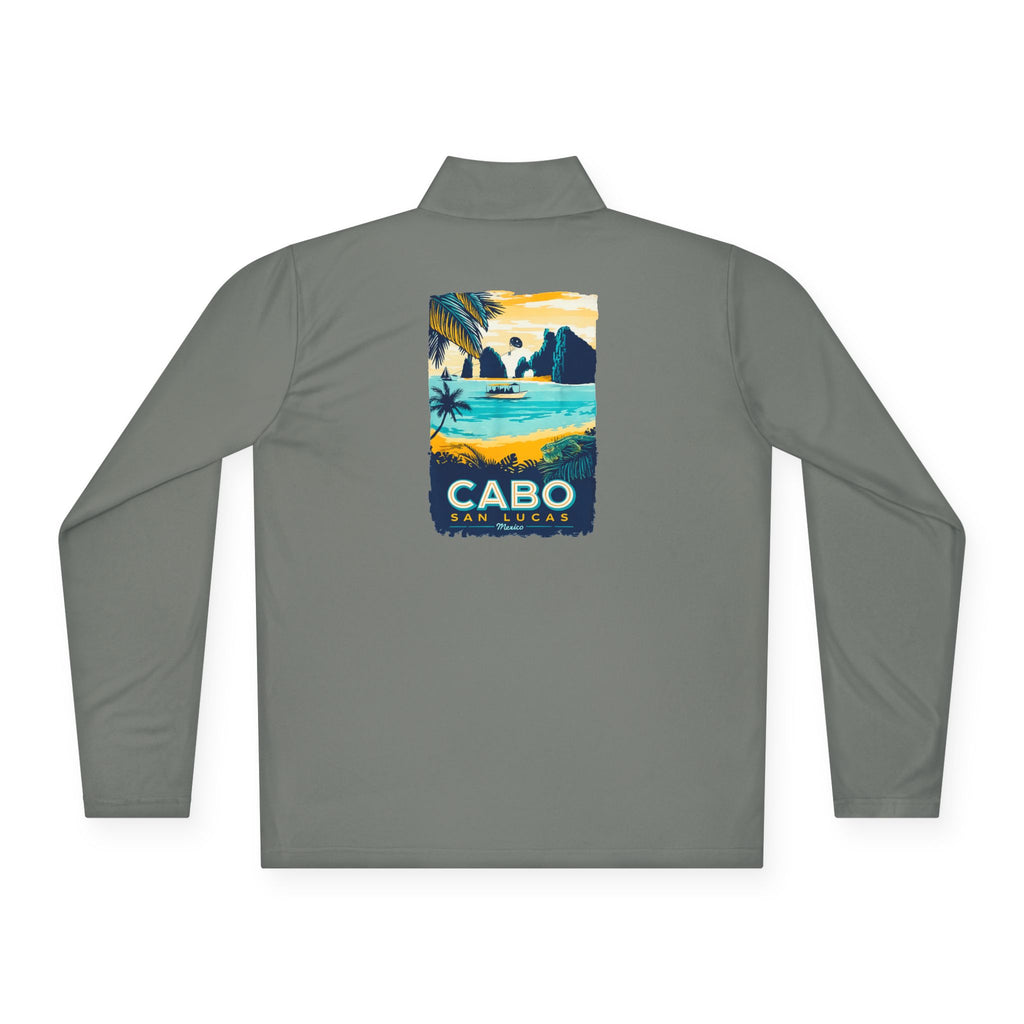 Cabo Paradise Quarter-Zip Pullover — Cabo Arch Graphic
