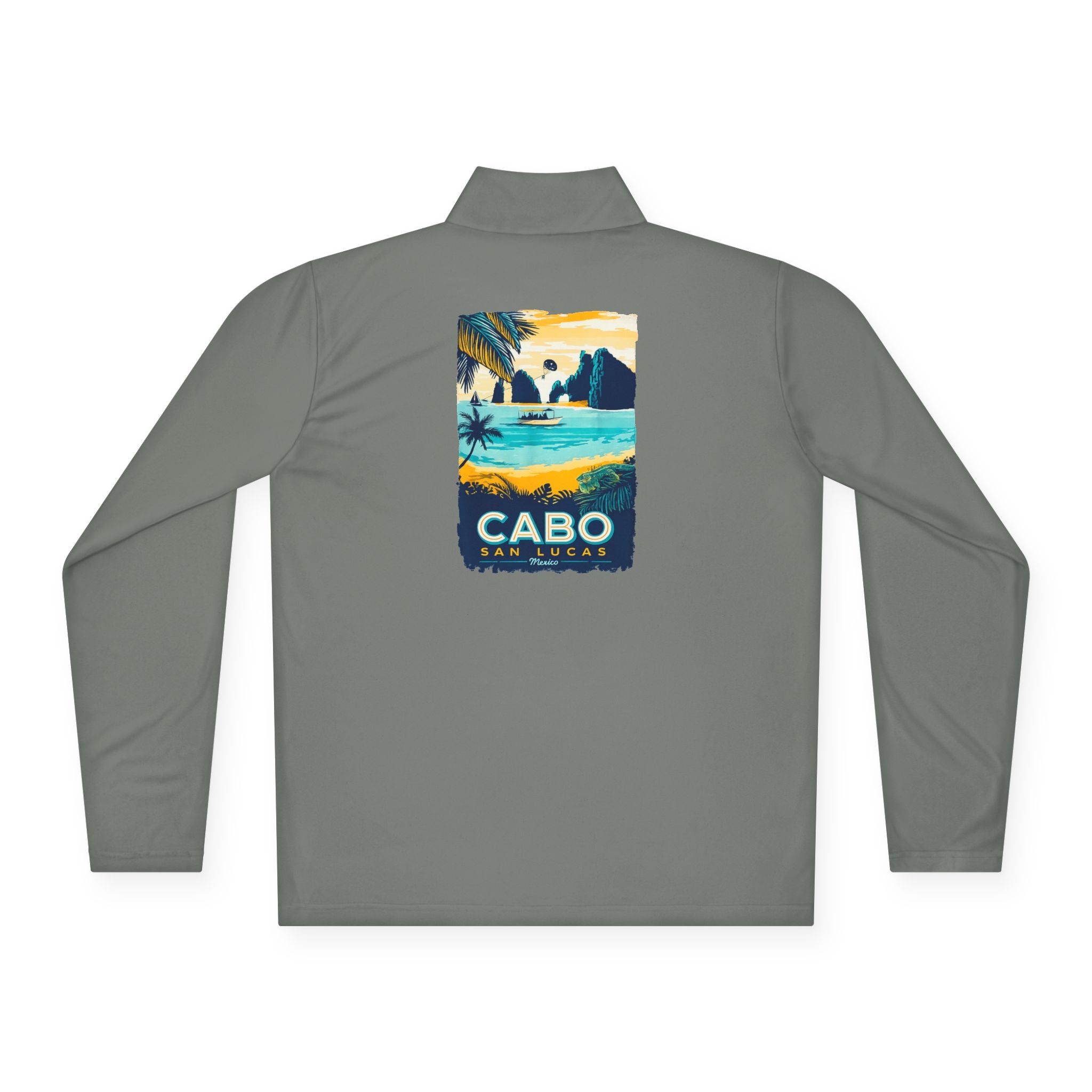 Cabo Paradise Quarter-Zip Pullover — Cabo Arch Graphic