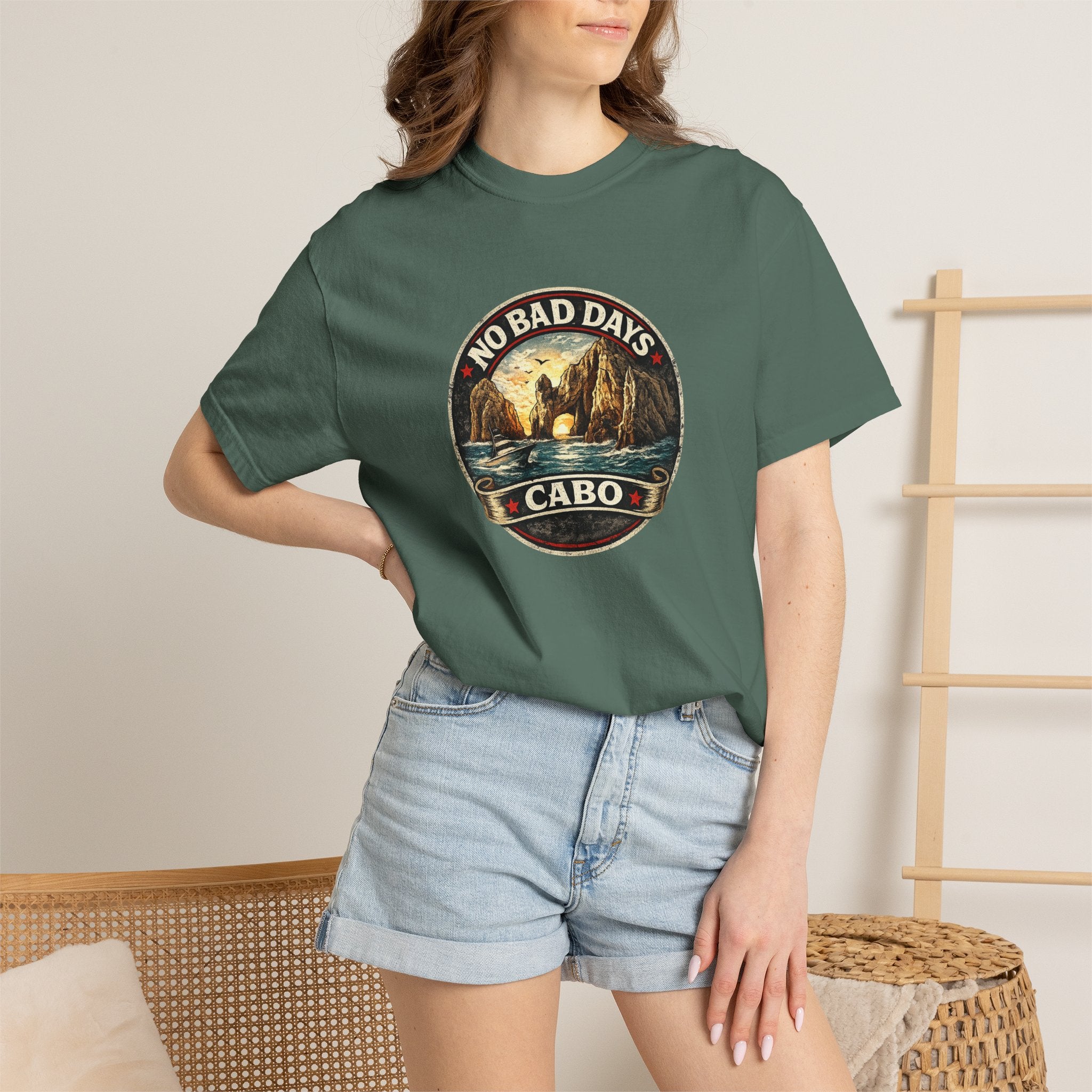 No Bad Days Cabo T-Shirt — Sunset Beach Vintage Graphic Tee