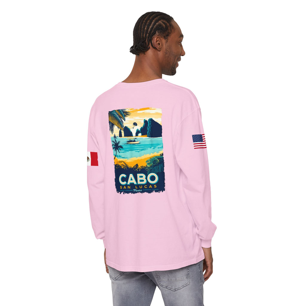 Cabo San Lucas Long Sleeve Tee — Vintage Beach Graphic