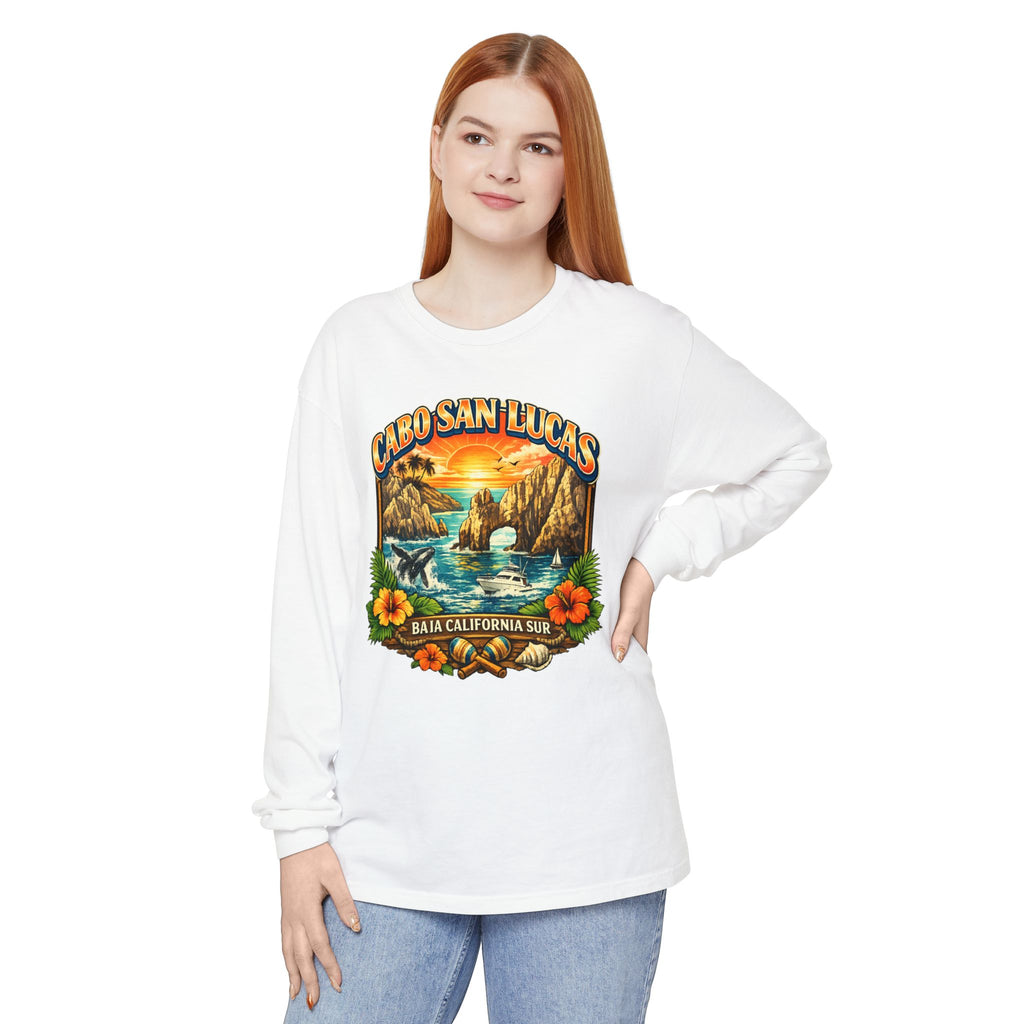 Cabo San Lucas Long Sleeve T-Shirt – Baja California Sun Beach Graphic