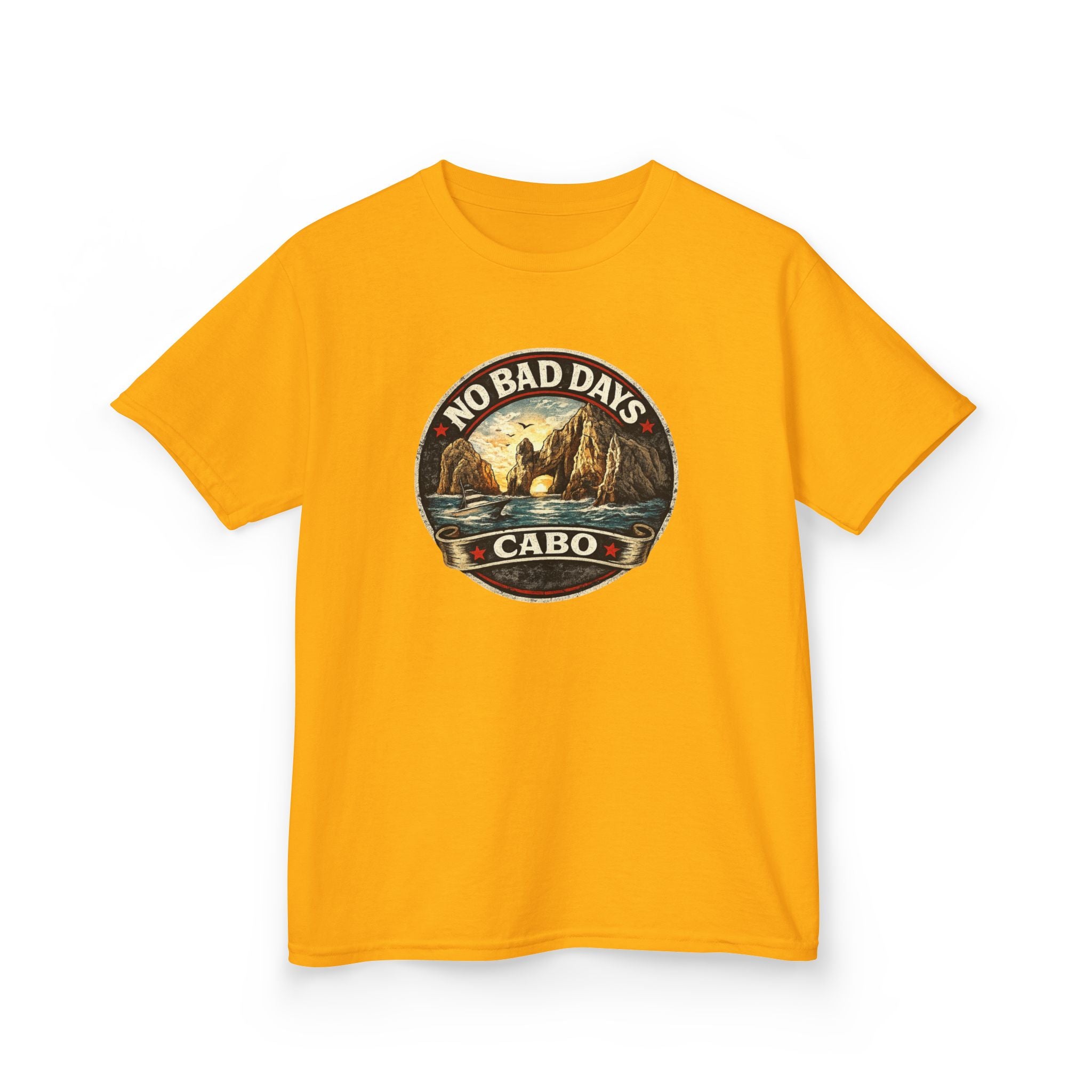 Kids Tee — 'No Bad Days' Cabo Surf Vintage Graphic