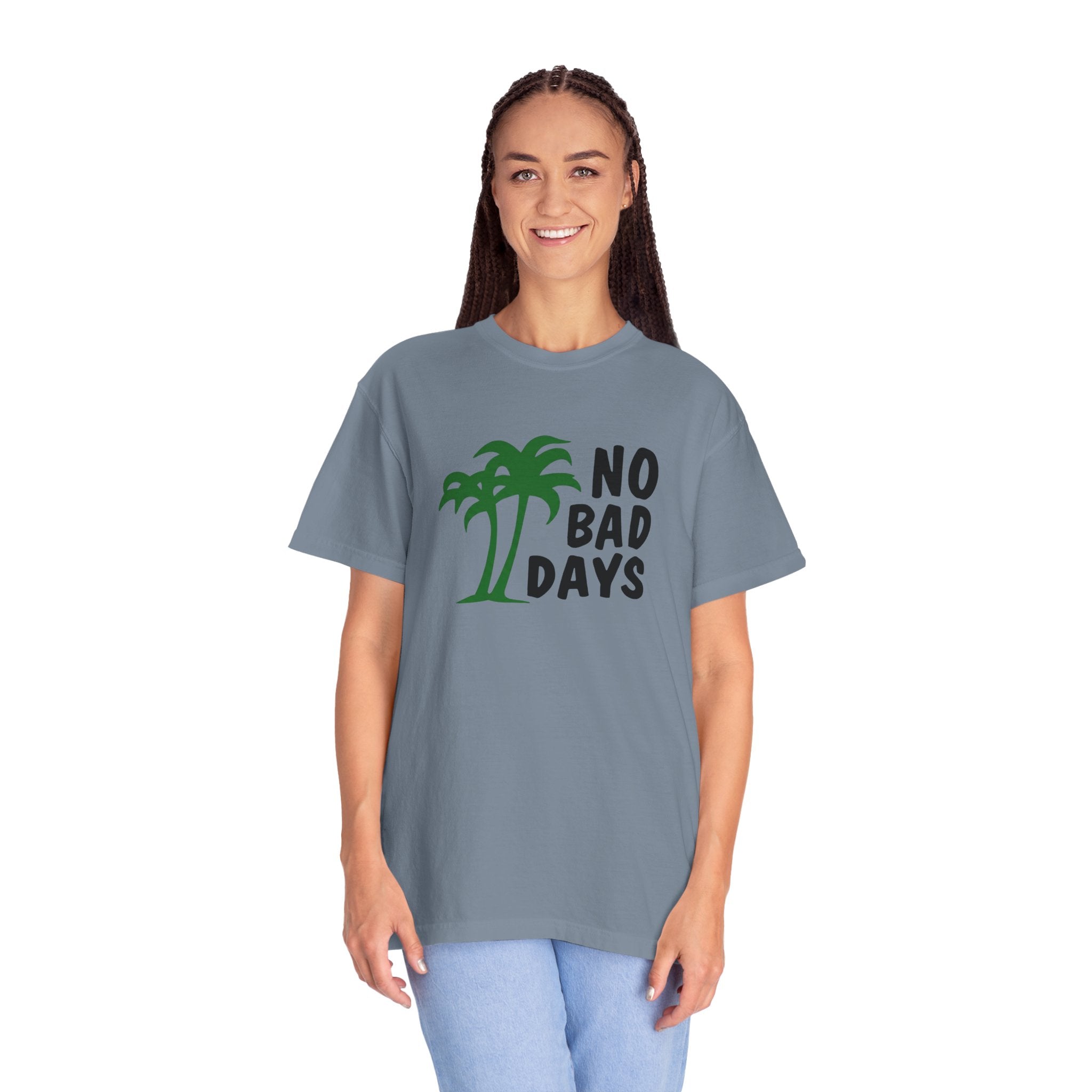No Bad Days Palm Tree T-Shirt — Casual Beach Vibe Graphic Tee
