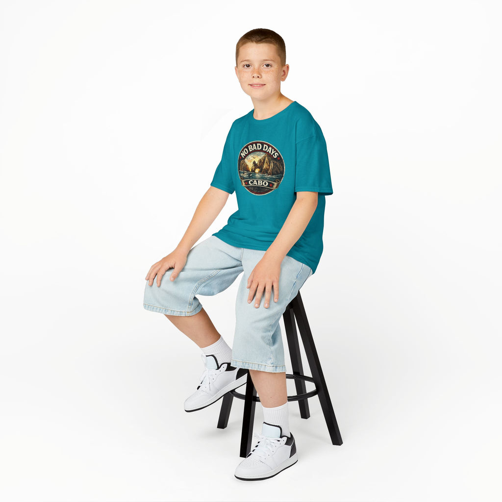 Kids Tee — 'No Bad Days' Cabo Surf Vintage Graphic