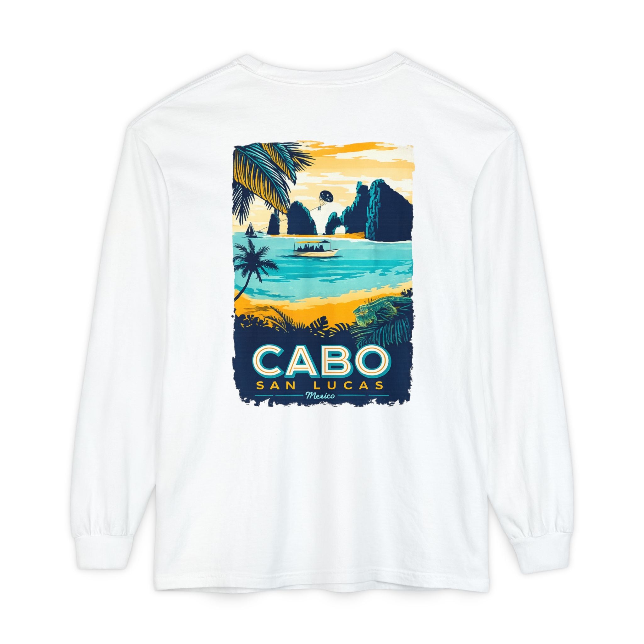 Cabo San Lucas Long Sleeve Tee — Vintage Beach Graphic