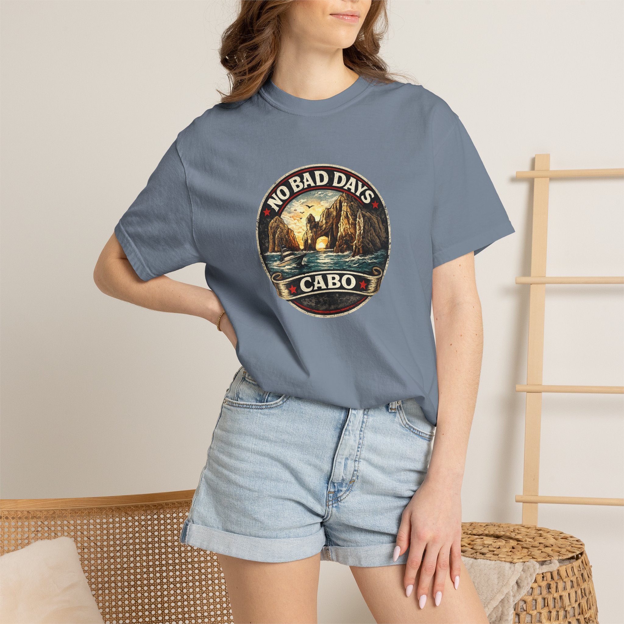No Bad Days Cabo T-Shirt — Sunset Beach Vintage Graphic Tee
