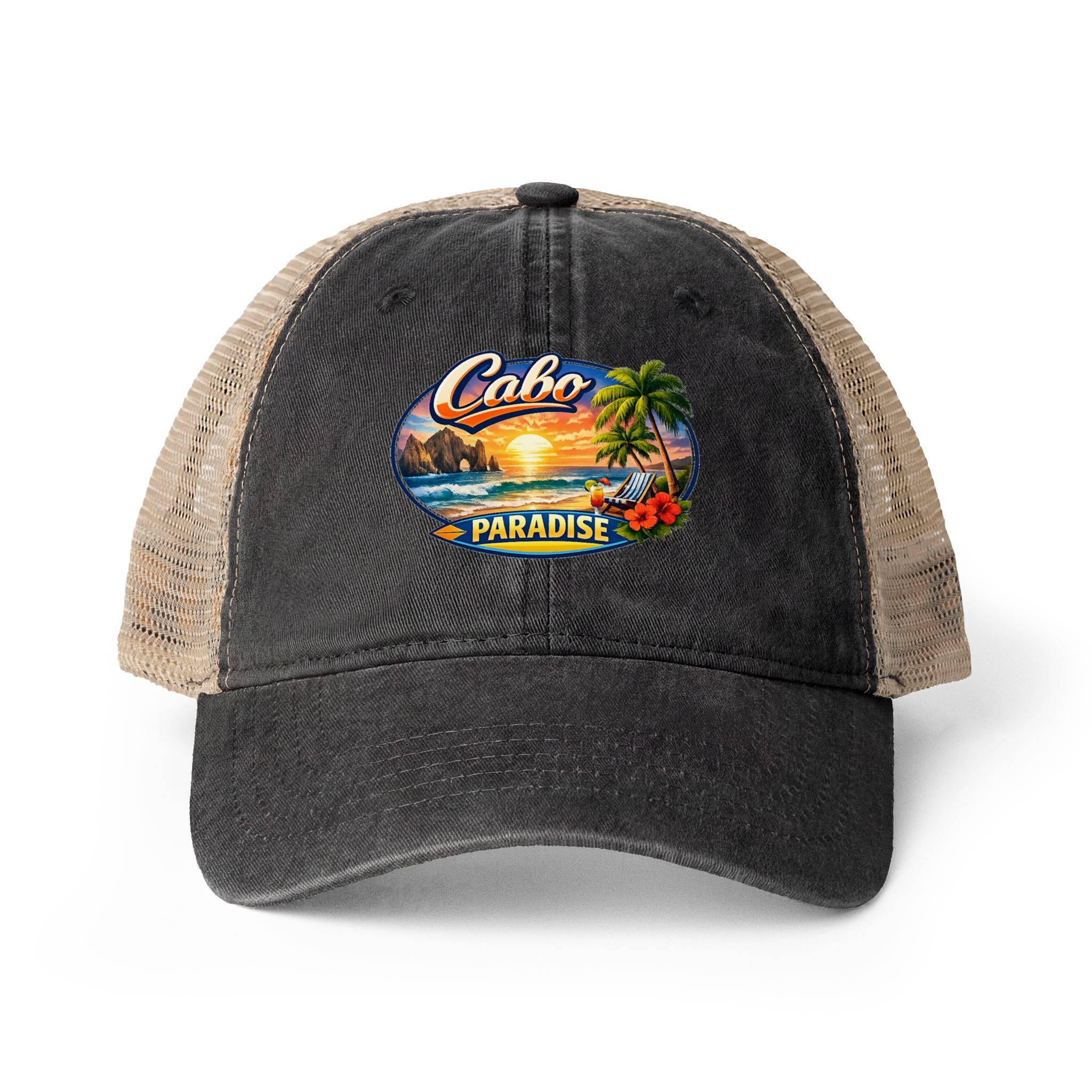 Women's Washed Mesh-Back Cap