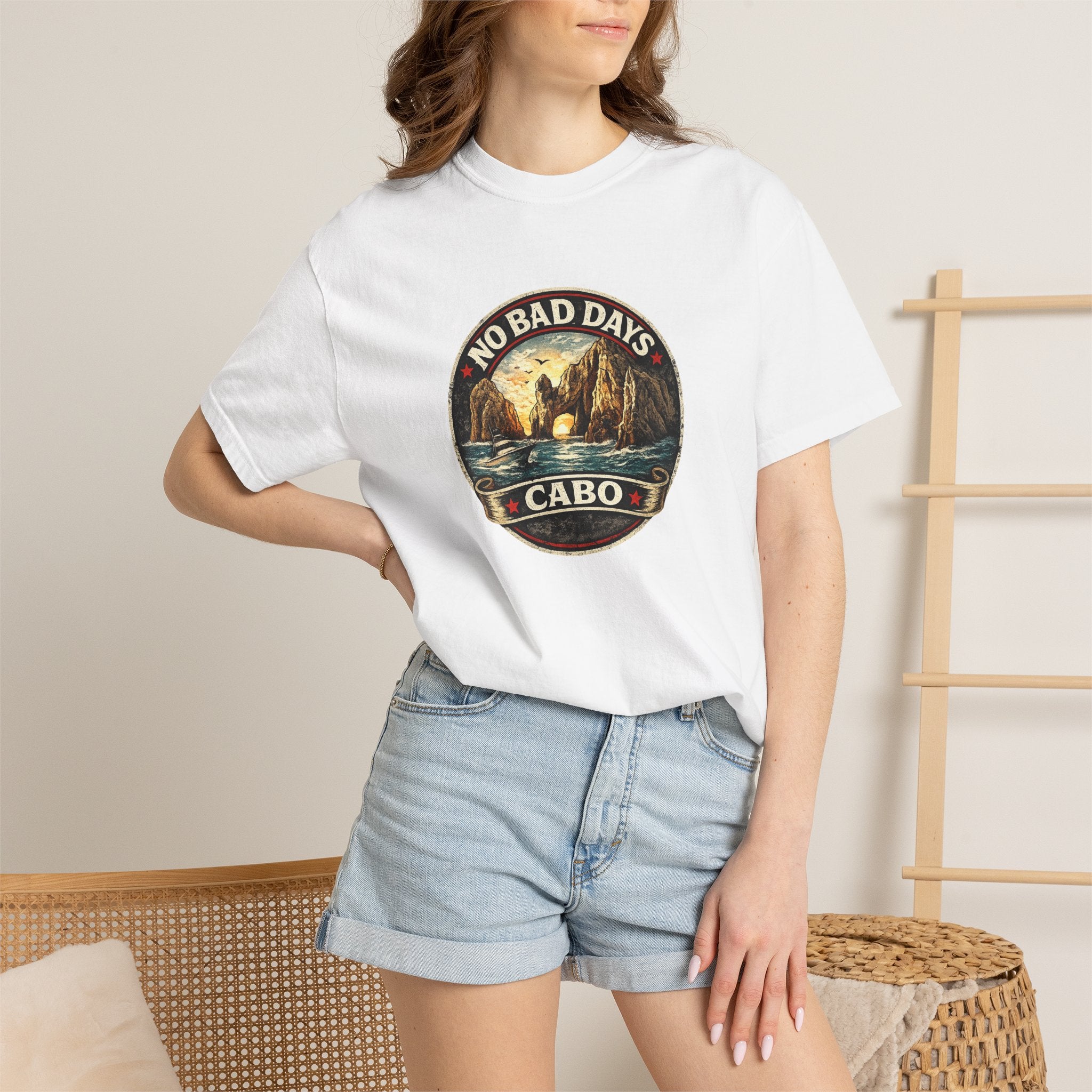 No Bad Days Cabo T-Shirt — Sunset Beach Vintage Graphic Tee