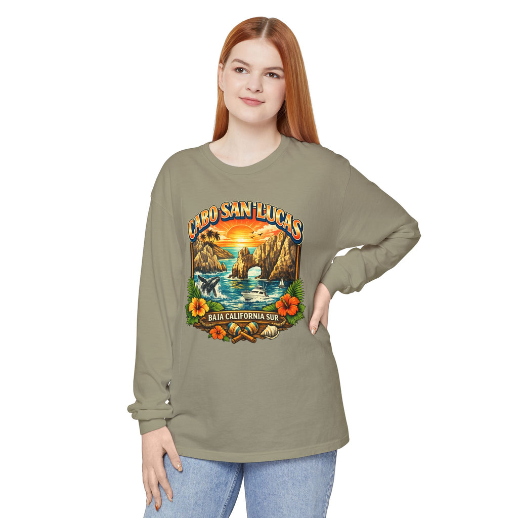 Cabo San Lucas Long Sleeve T-Shirt – Baja California Sun Beach Graphic