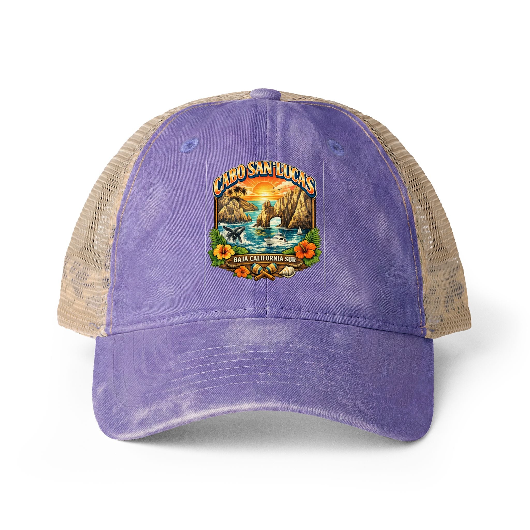 Women's Washed Mesh-Back Cap