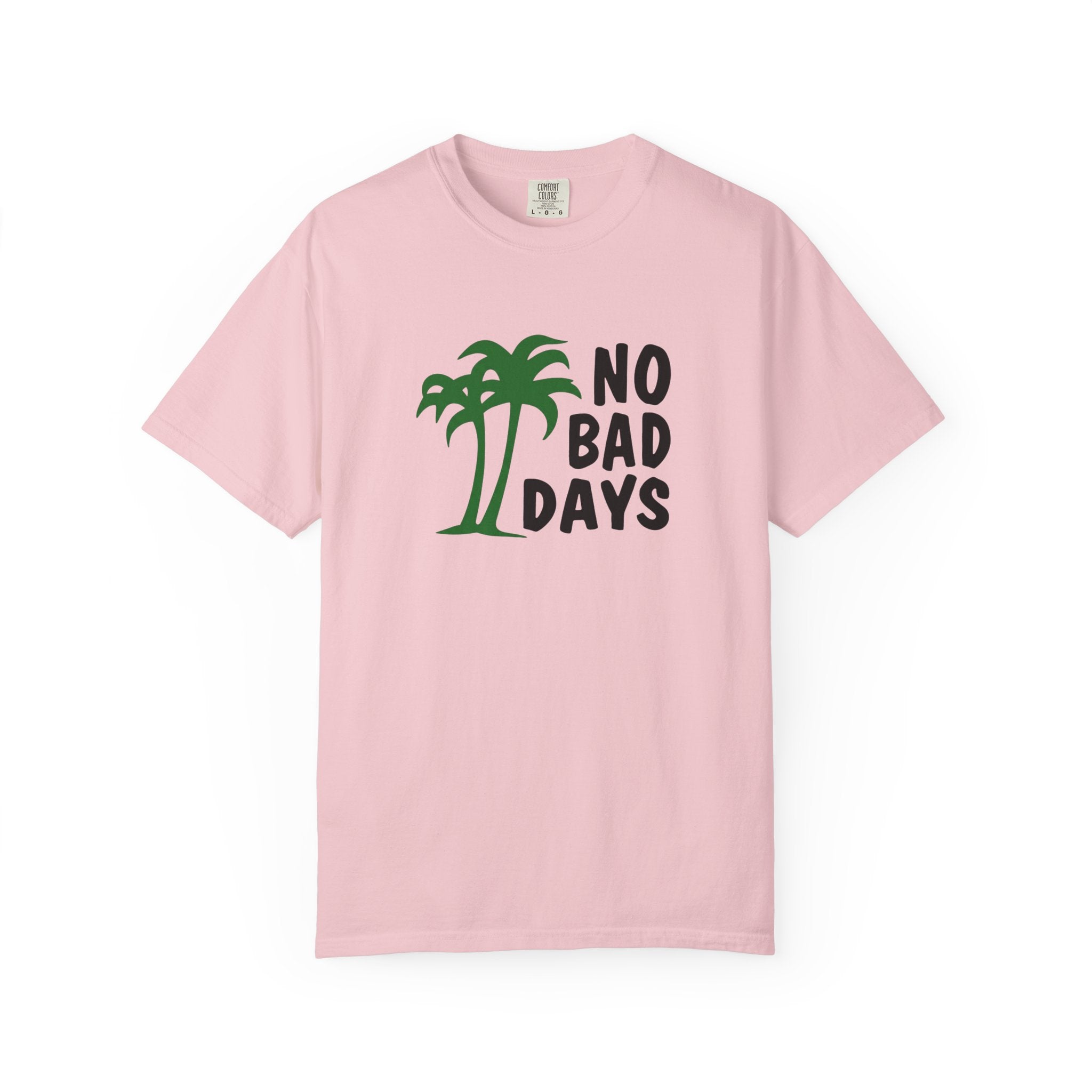 No Bad Days Palm Tree T-Shirt — Casual Beach Vibe Graphic Tee