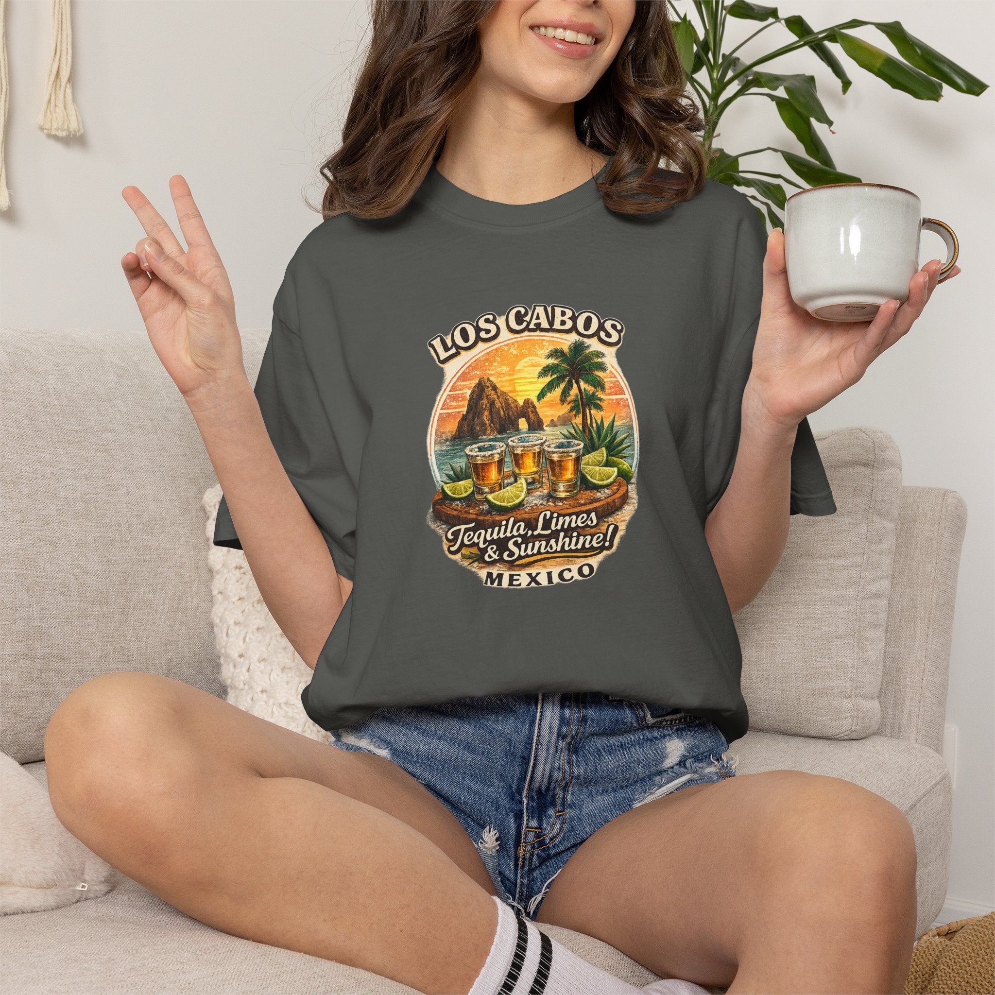 Los Cabos Tequila & Limes T-Shirt — Mexico Beach Vacation Tee