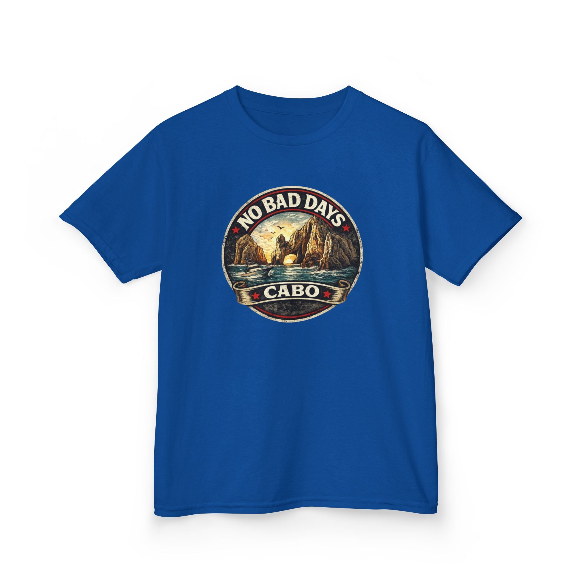 Kids Tee — 'No Bad Days' Cabo Surf Vintage Graphic