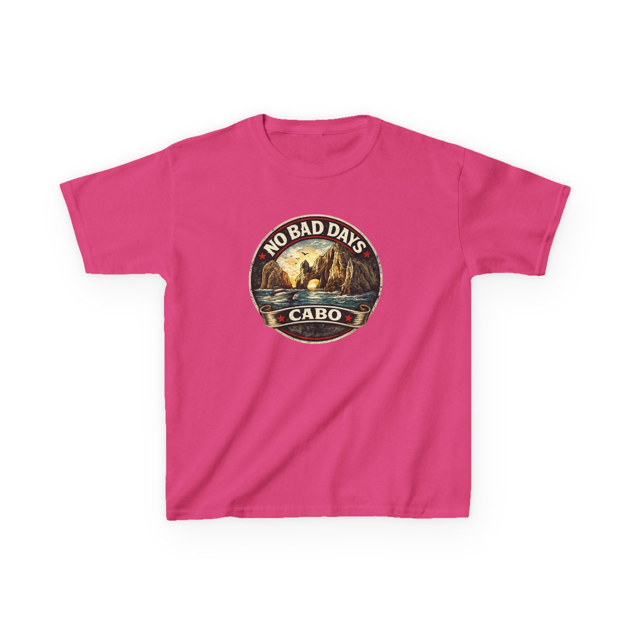 Kids Tee — 'No Bad Days' Cabo Surf Vintage Graphic