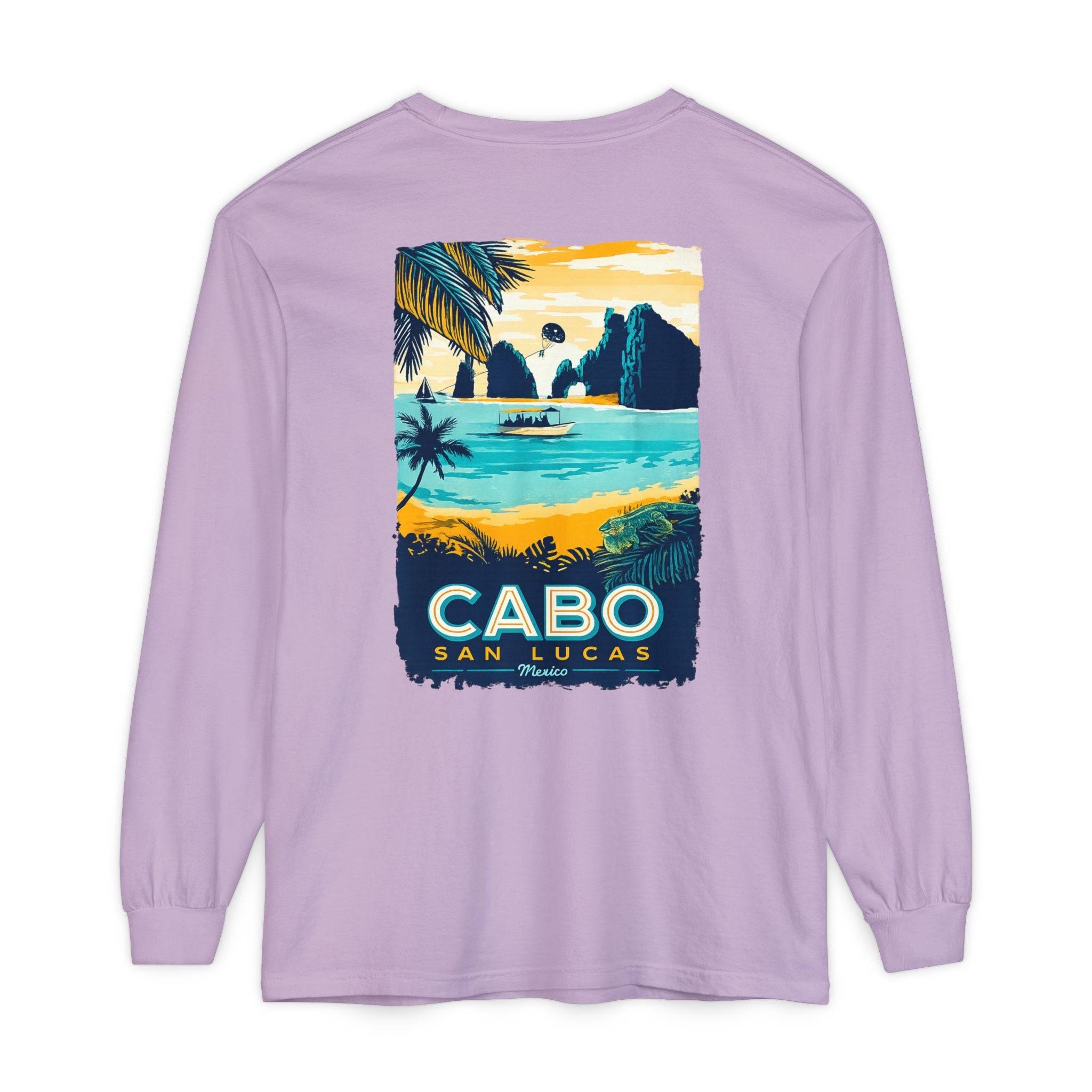 Cabo San Lucas Long Sleeve Tee — Vintage Beach Graphic
