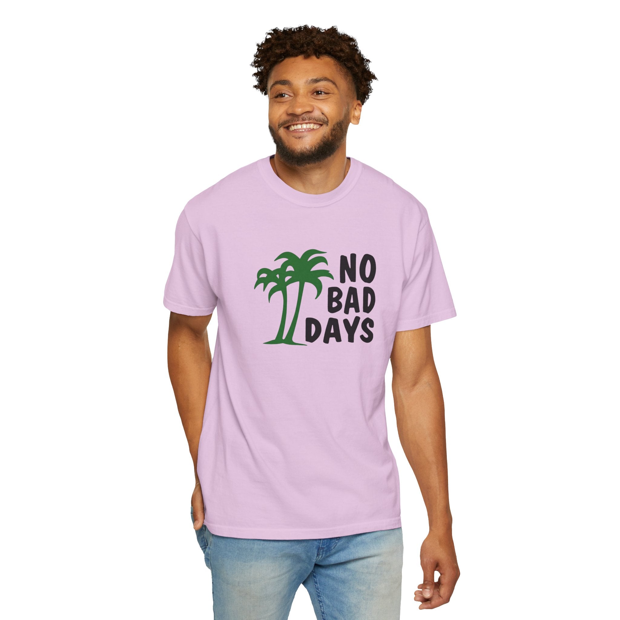 No Bad Days Palm Tree T-Shirt — Casual Beach Vibe Graphic Tee