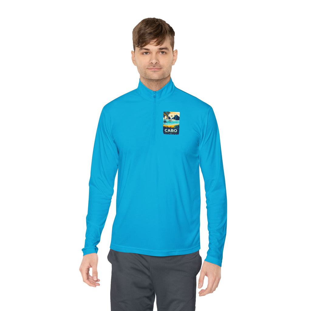 Cabo Paradise Quarter-Zip Pullover — Cabo Arch Graphic