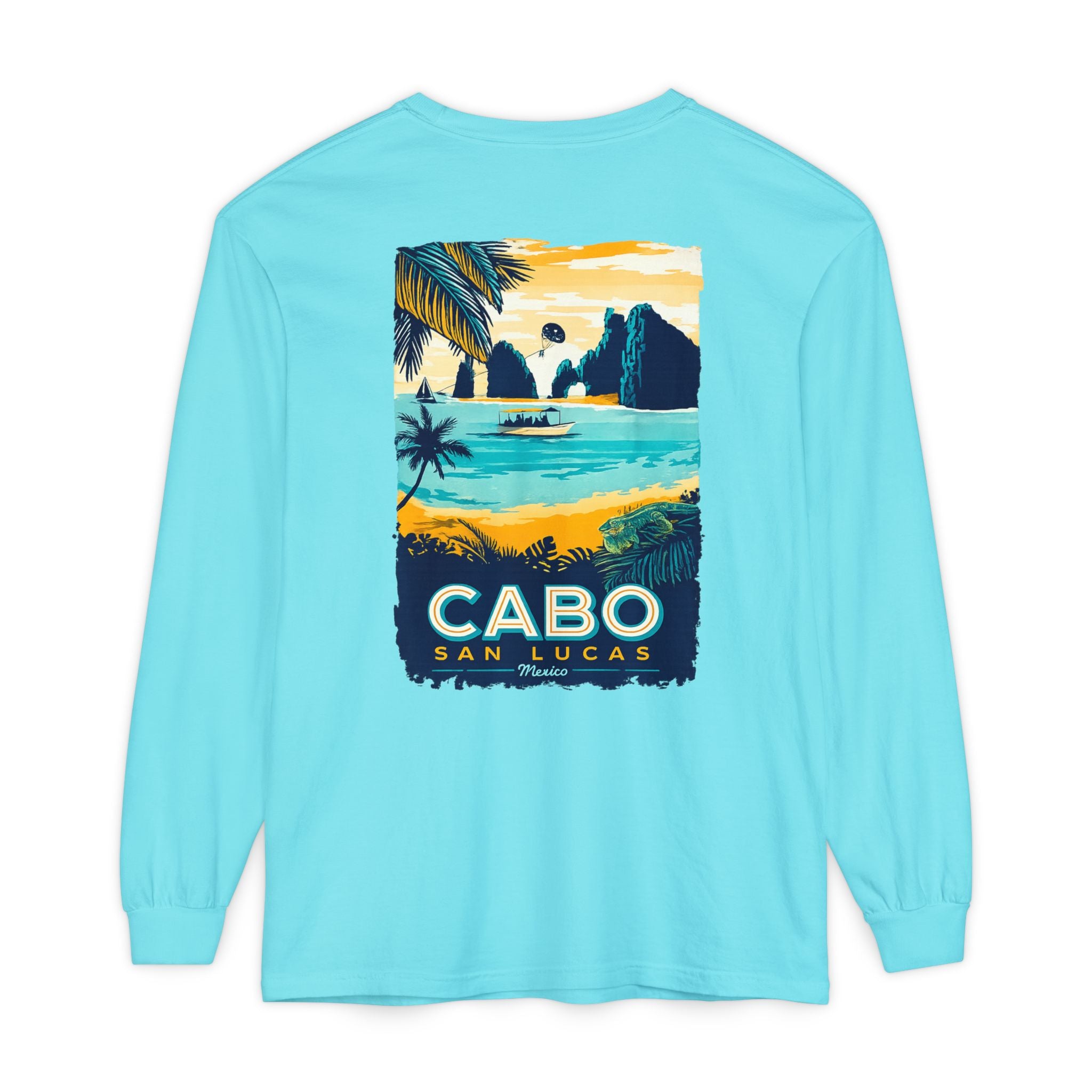 Cabo San Lucas Long Sleeve Tee — Vintage Beach Graphic