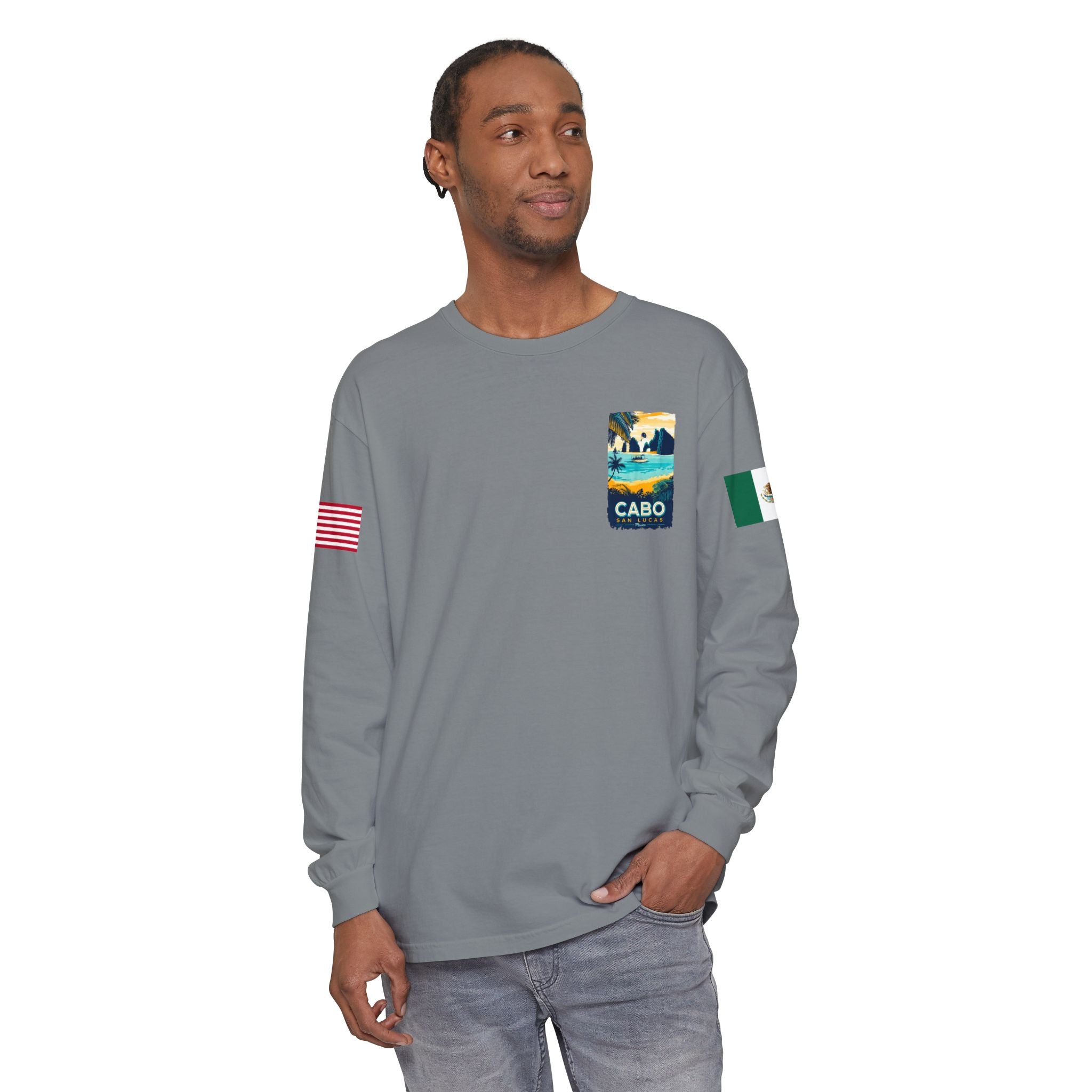 Cabo San Lucas Long Sleeve Tee — Vintage Beach Graphic