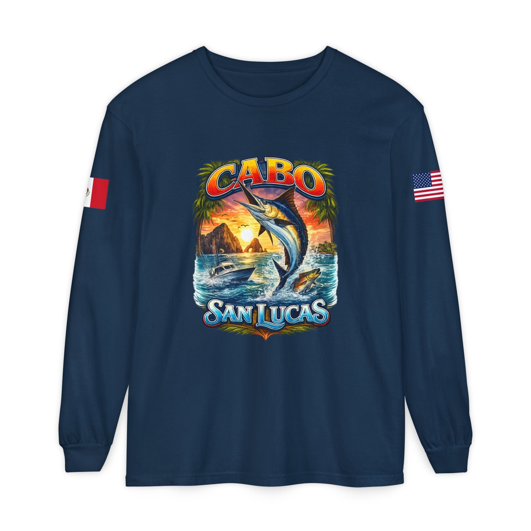 Cabo San Lucas Arch Marlin Long Sleeve T-Shirt