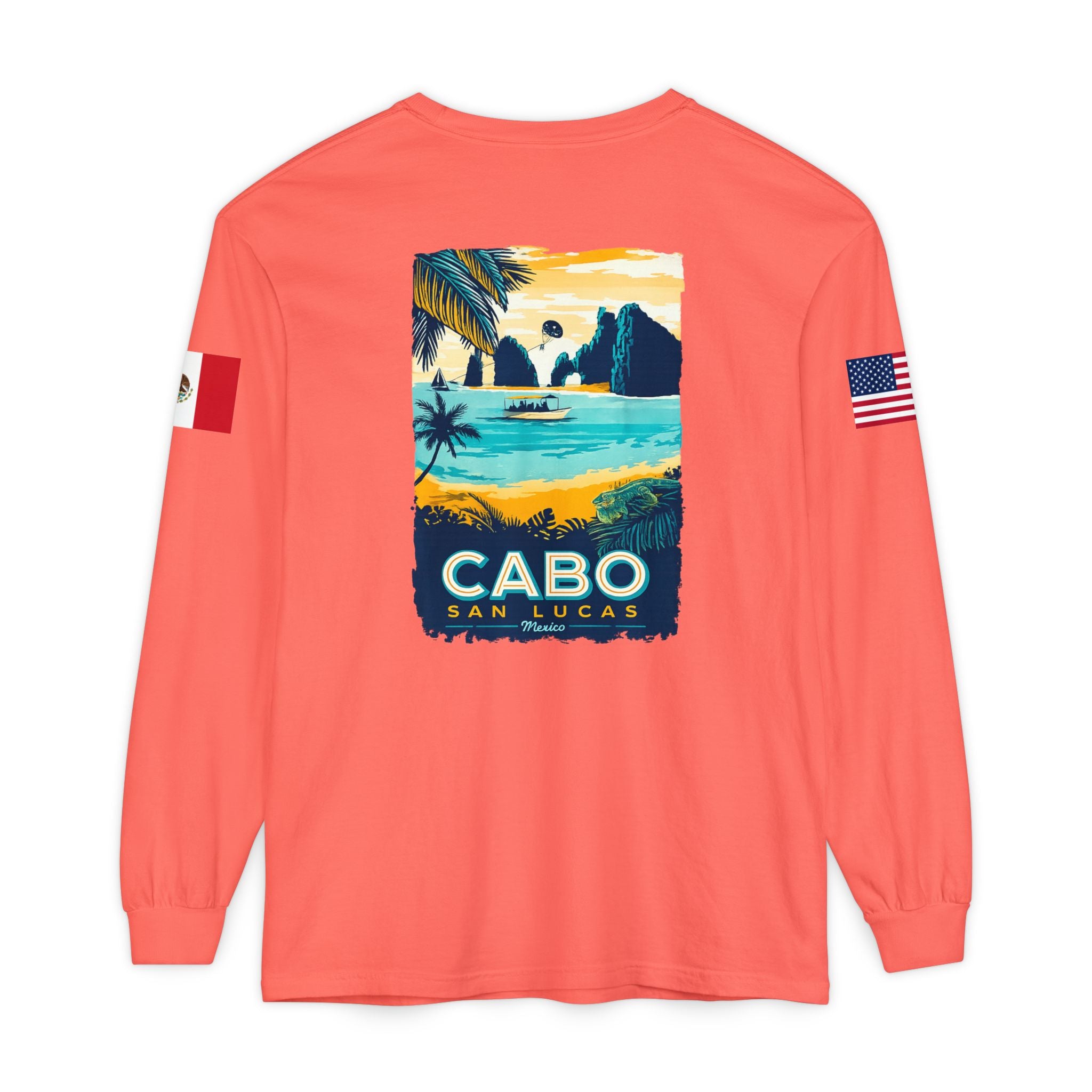 Cabo San Lucas Long Sleeve Tee — Vintage Beach Graphic