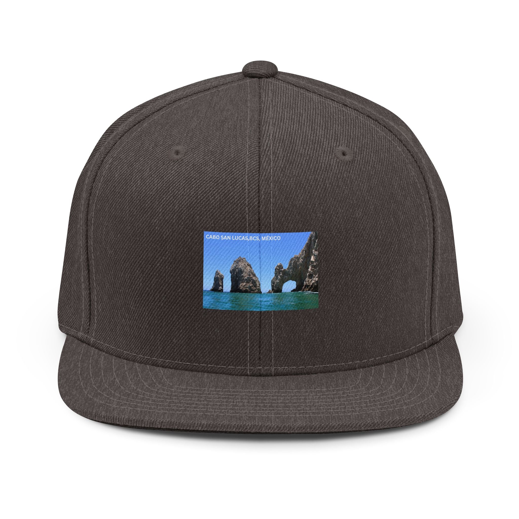 Cabo San Lucas Arch Snapback Hat — Beach Vacation Trucker Cap
