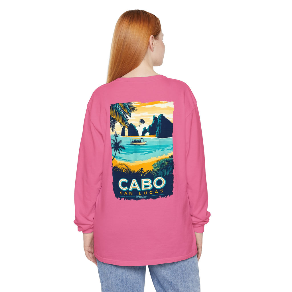 Cabo San Lucas Long Sleeve Tee — Vintage Beach Graphic