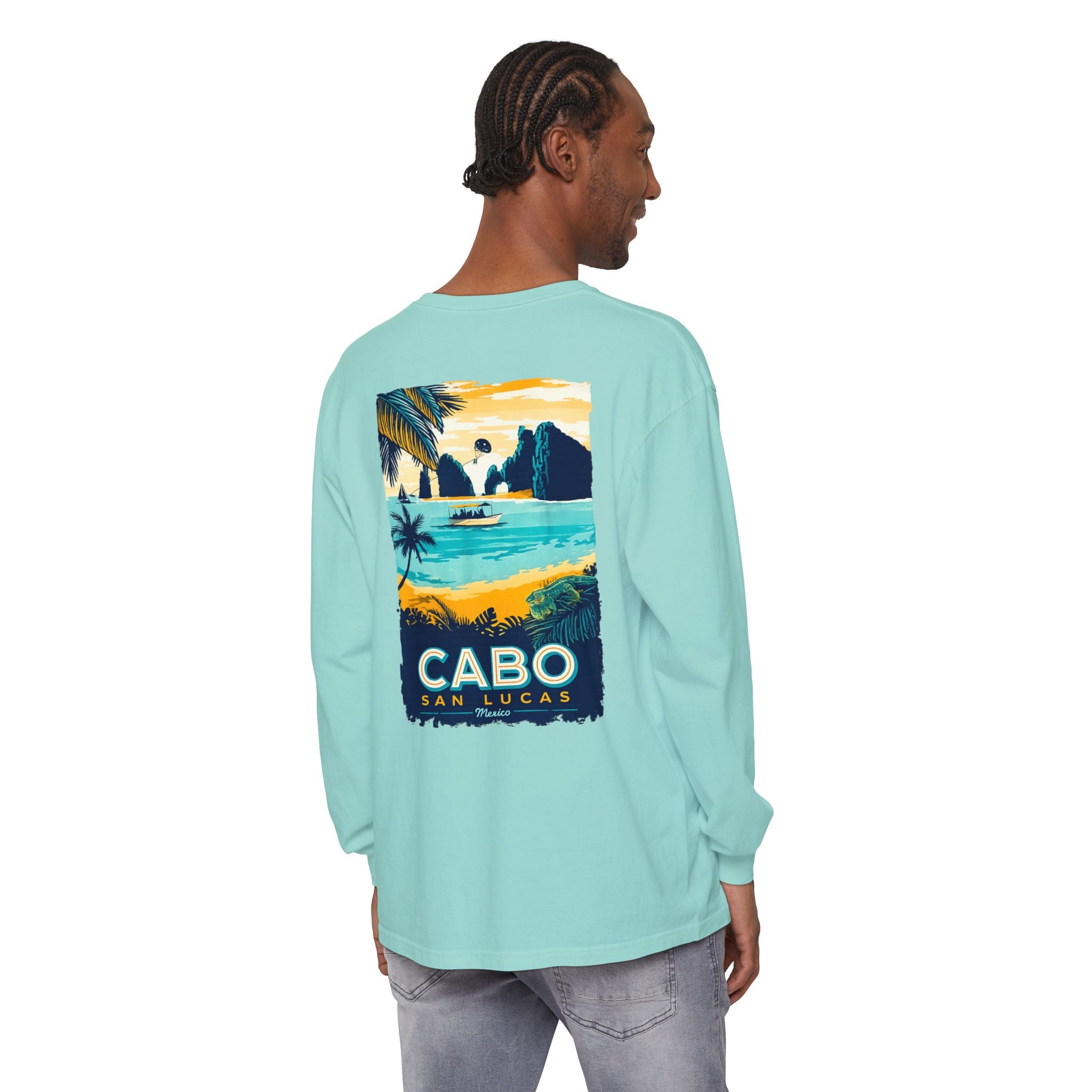Cabo San Lucas Long Sleeve Tee — Vintage Beach Graphic