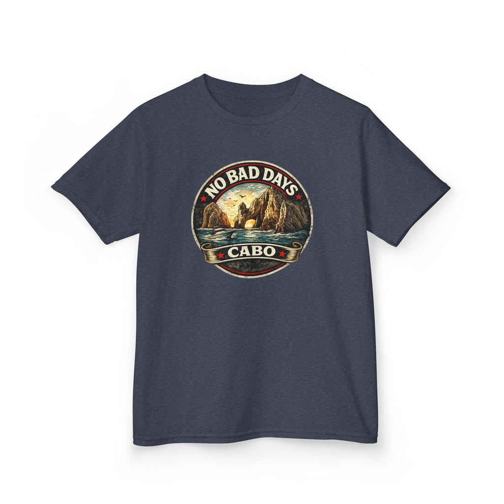 Kids Tee — 'No Bad Days' Cabo Surf Vintage Graphic