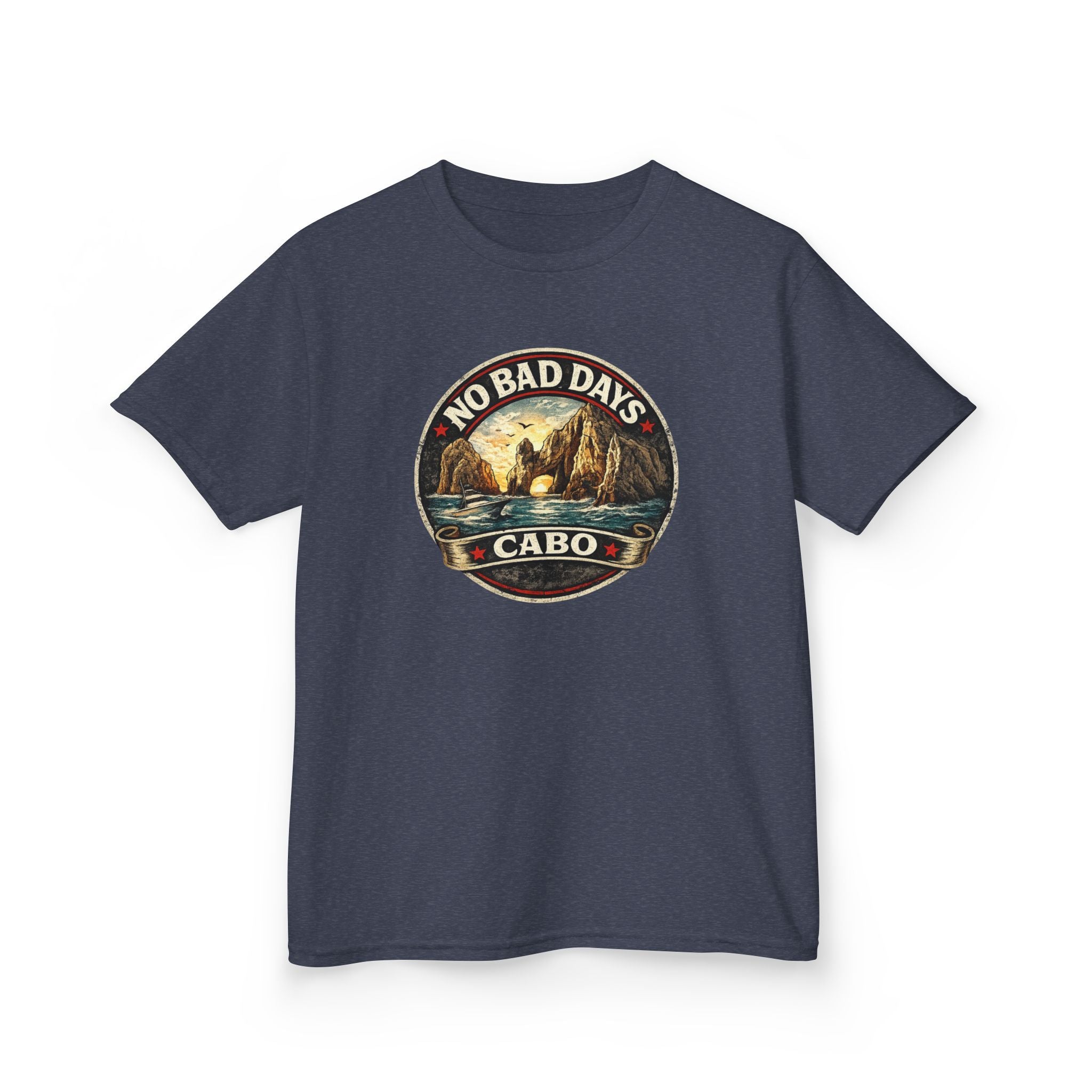 Kids Tee — 'No Bad Days' Cabo Surf Vintage Graphic