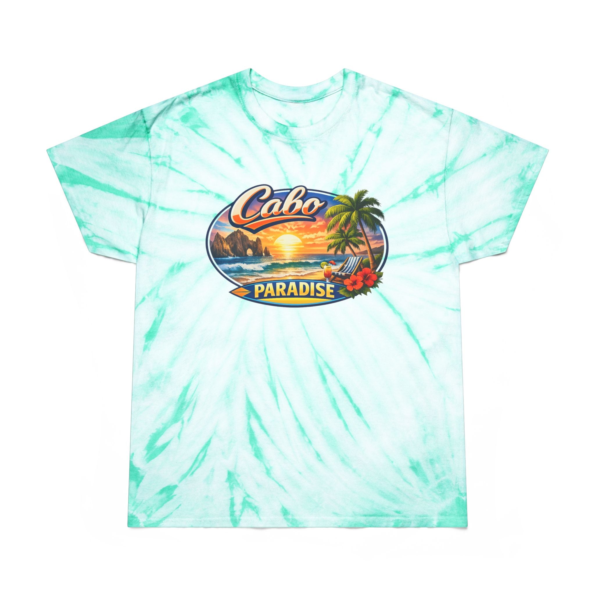 Cabo Paradise Tie-Dye Tee — Yellow Cyclone Beach Shirt