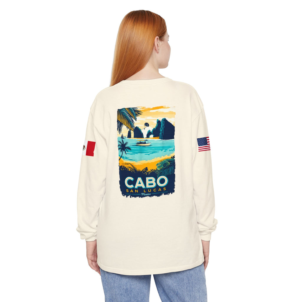 Cabo San Lucas Long Sleeve Tee — Vintage Beach Graphic