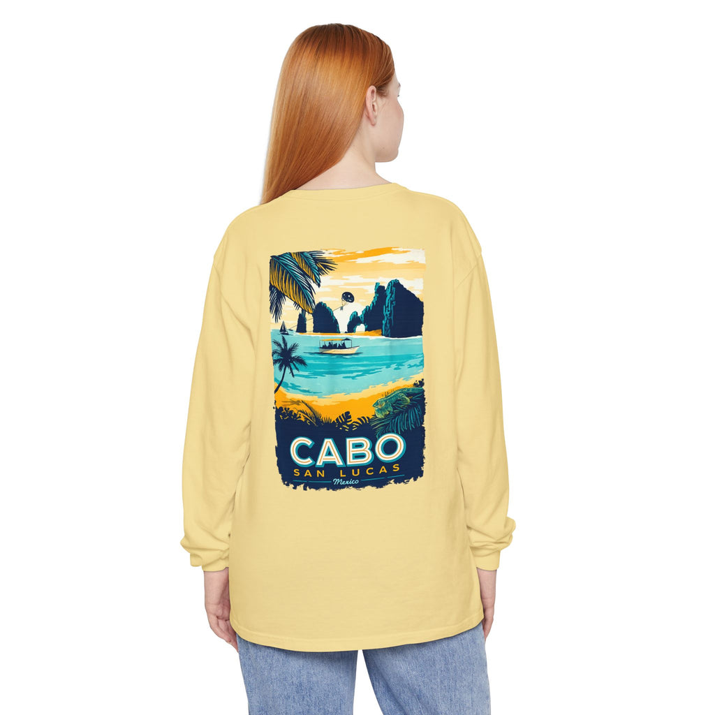 Cabo San Lucas Long Sleeve Tee — Vintage Beach Graphic