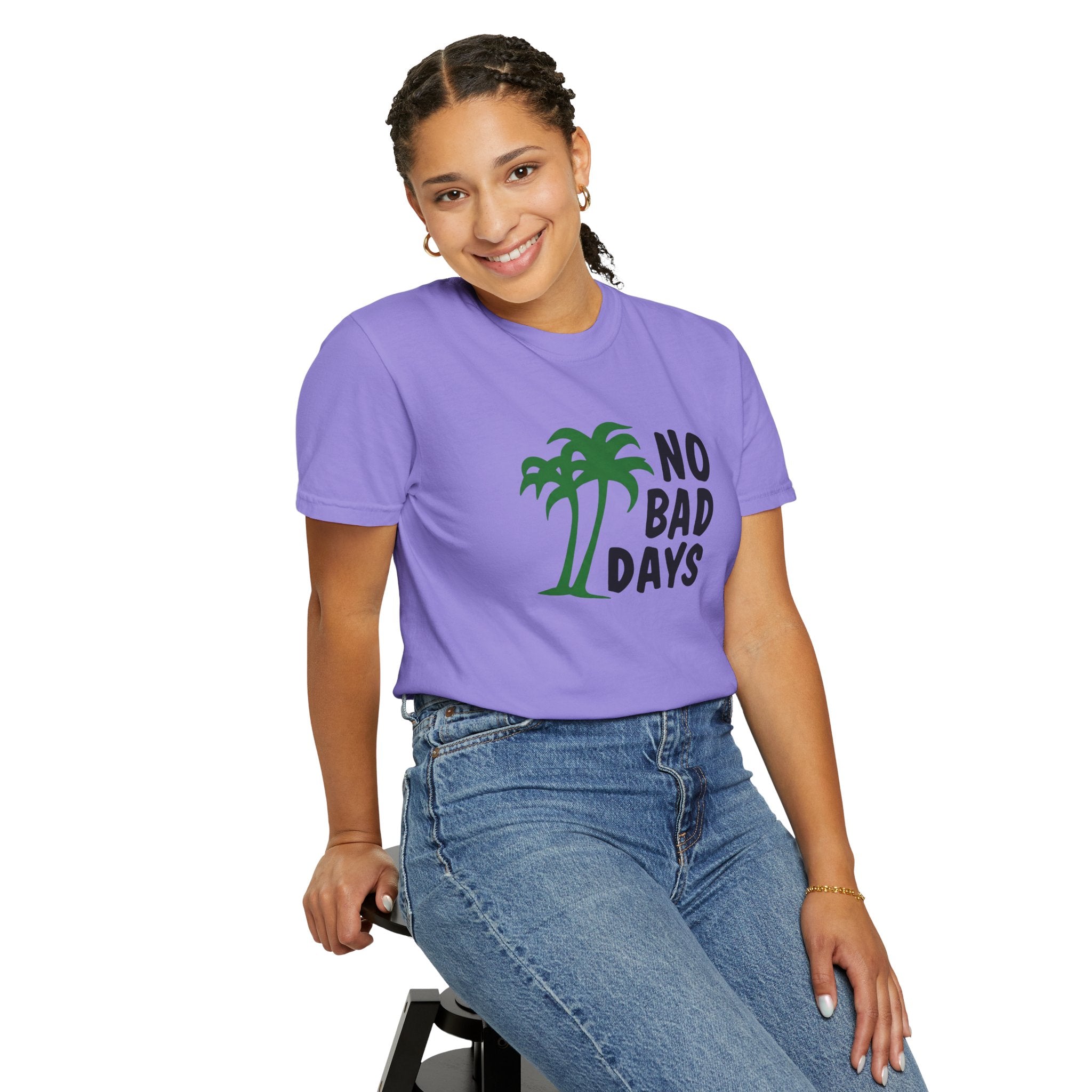 No Bad Days Palm Tree T-Shirt — Casual Beach Vibe Graphic Tee