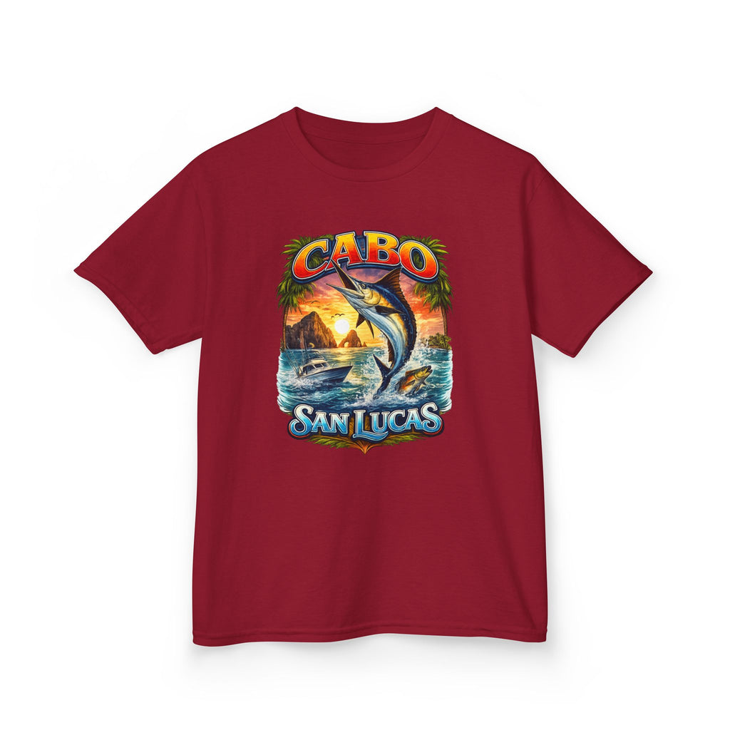 Kids T-Shirt - Cabo San Lucas Marlin Sunset Graphic