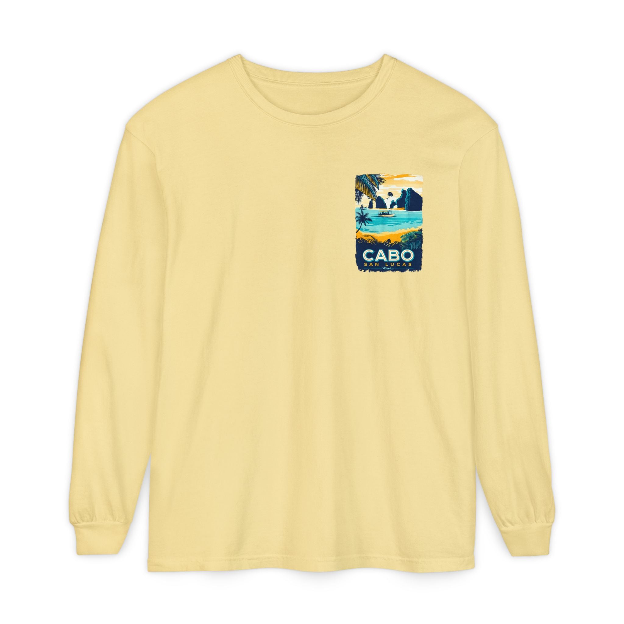 Cabo San Lucas Long Sleeve Tee — Vintage Beach Graphic