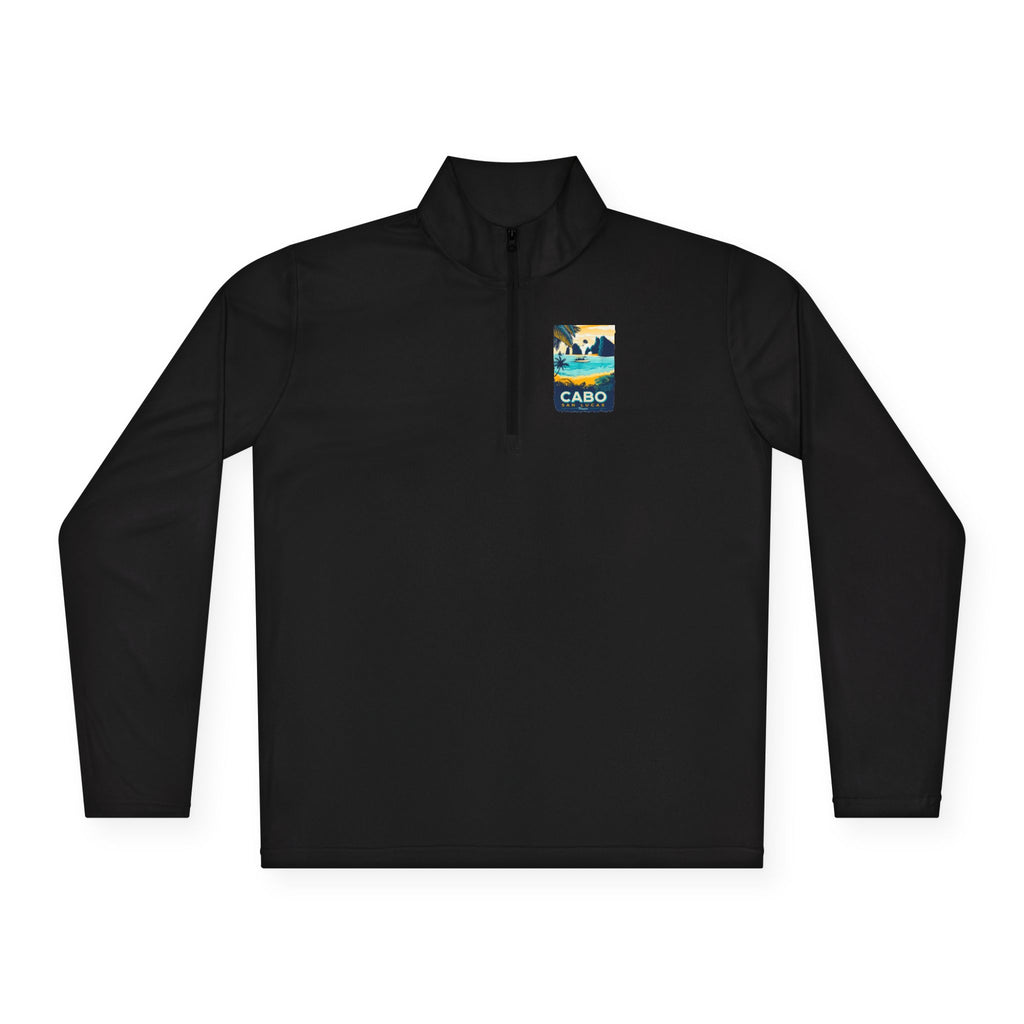 Cabo Paradise Quarter-Zip Pullover — Cabo Arch Graphic