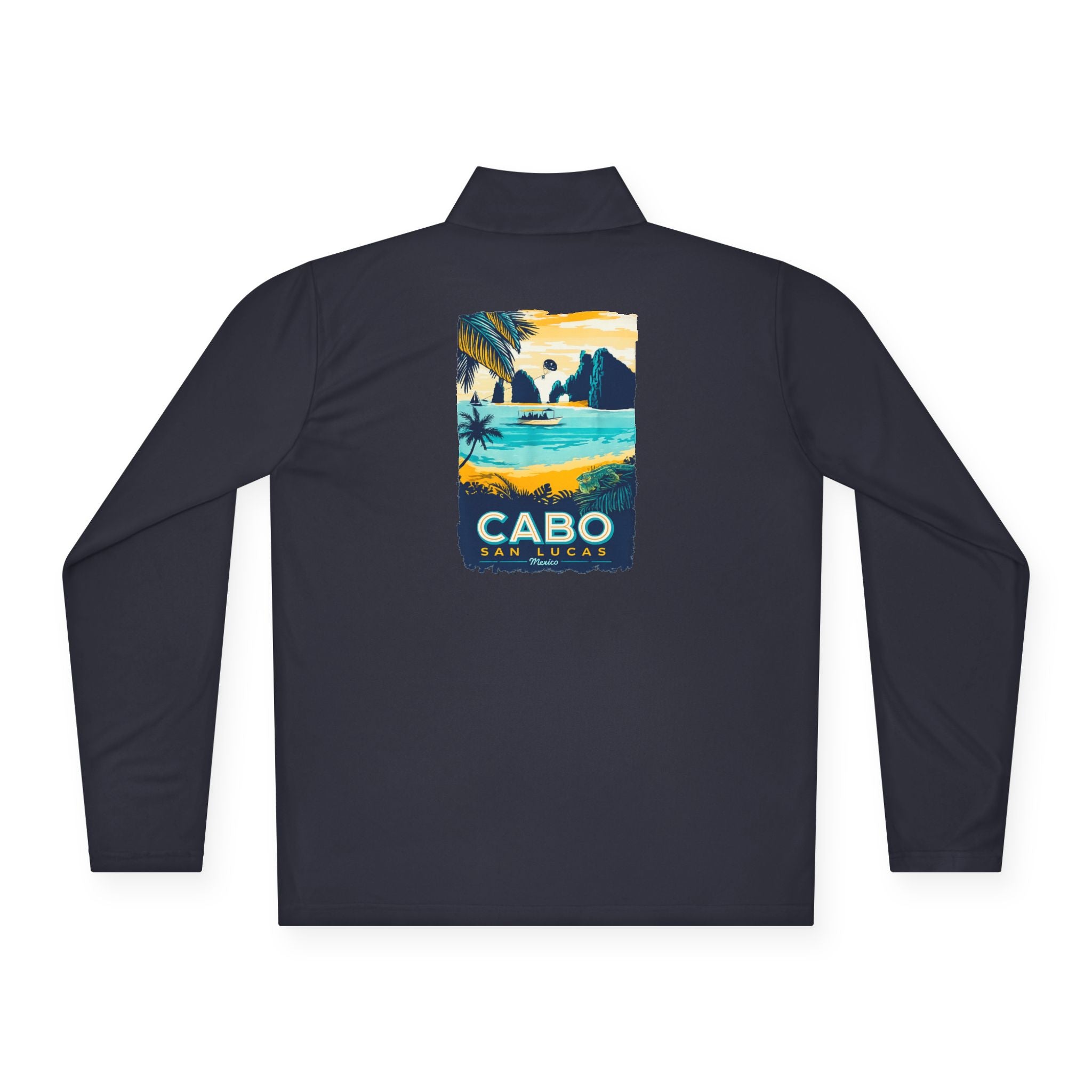 Cabo Paradise Quarter-Zip Pullover — Cabo Arch Graphic