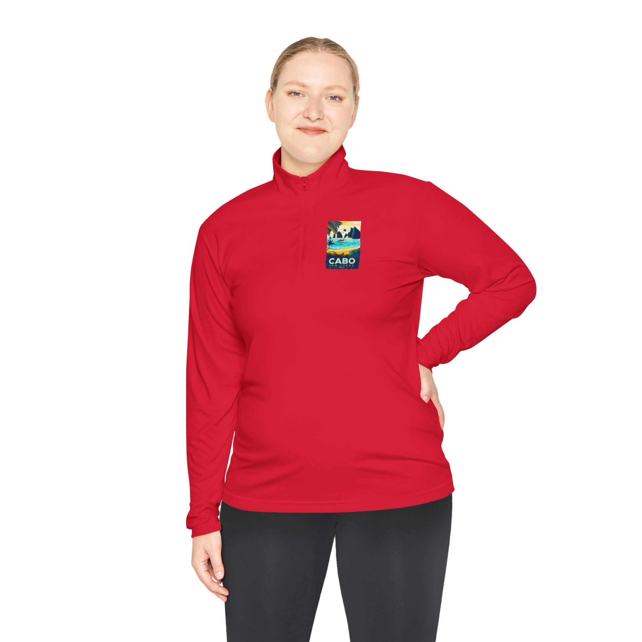 Cabo Paradise Quarter-Zip Pullover — Cabo Arch Graphic