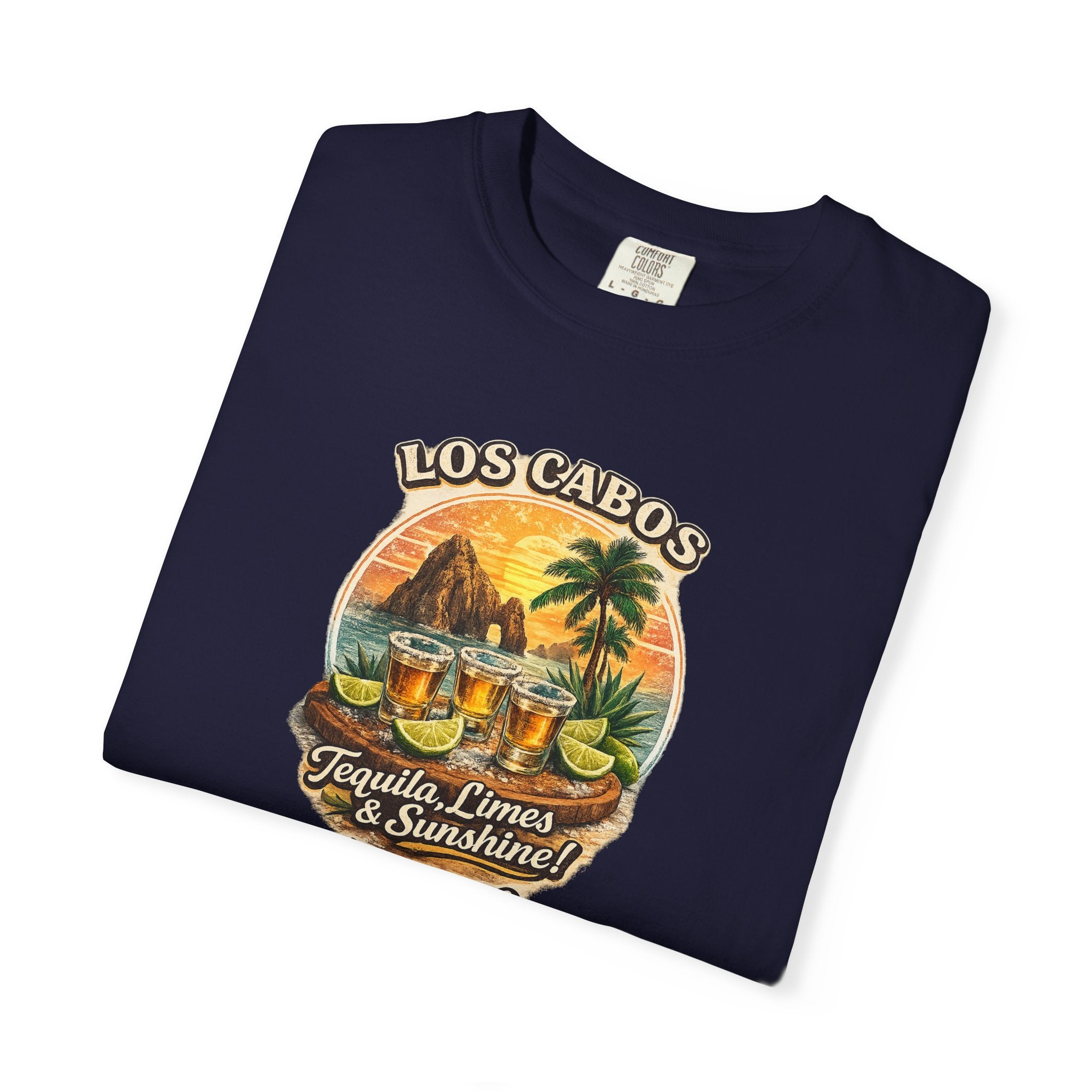 Los Cabos Tequila & Limes T-Shirt — Mexico Beach Vacation Tee