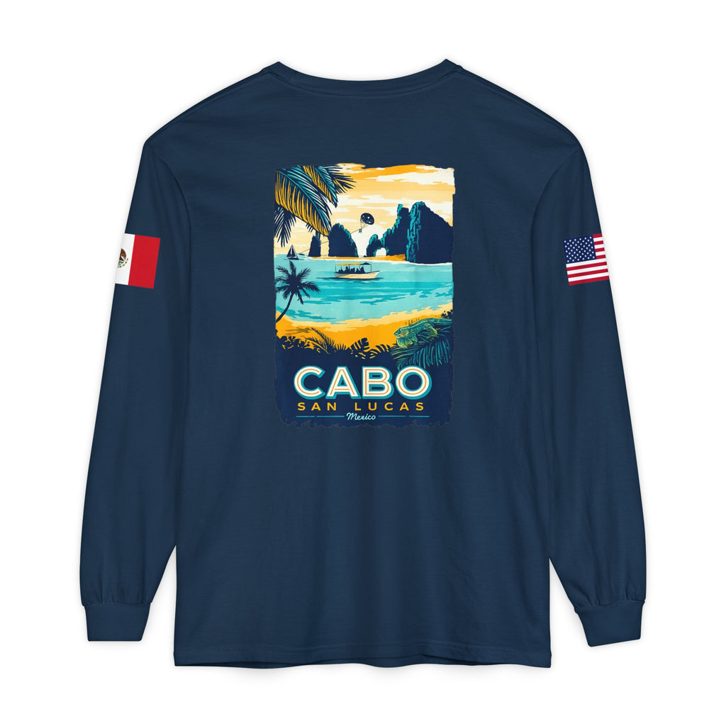 Cabo San Lucas Long Sleeve Tee — Vintage Beach Graphic