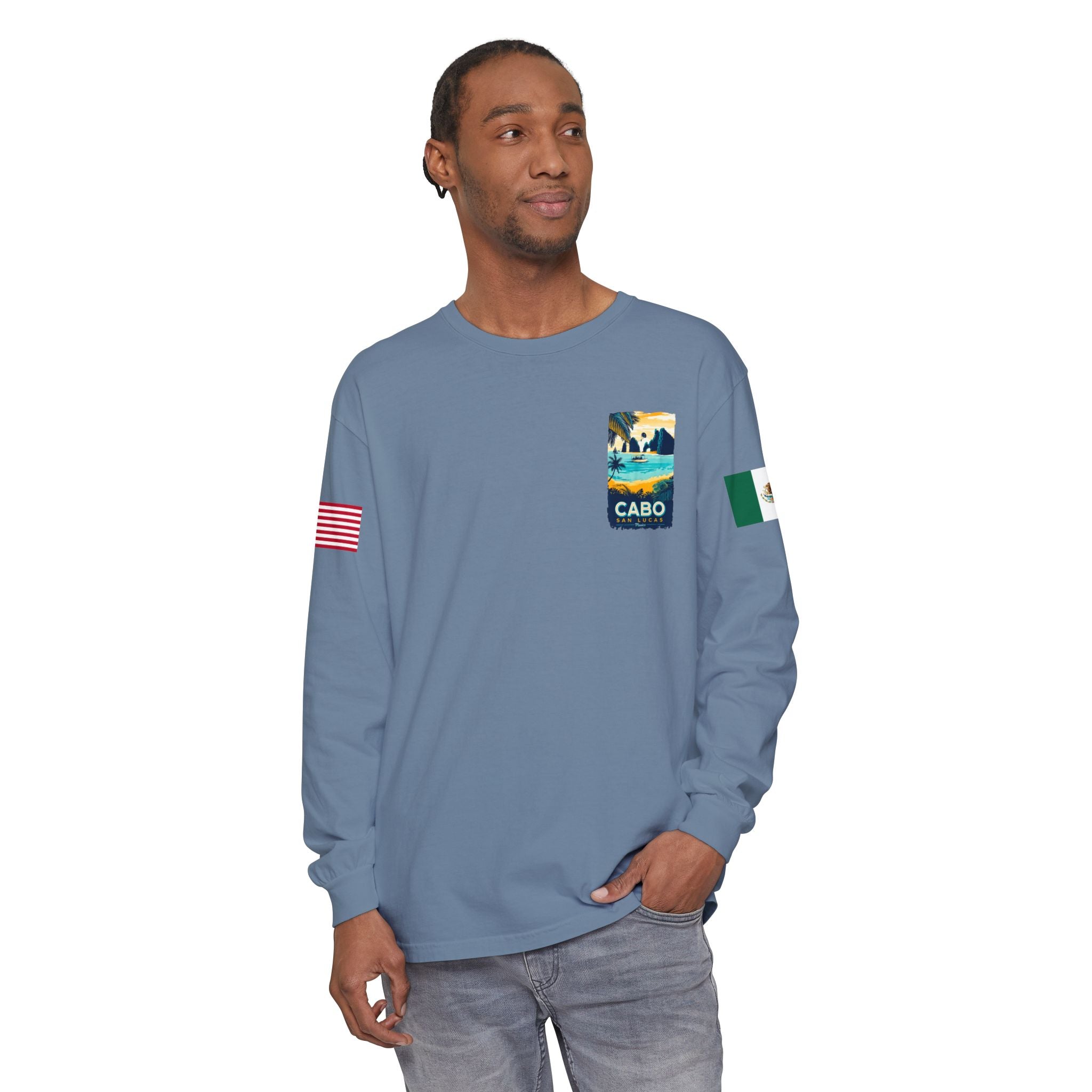 Cabo San Lucas Long Sleeve Tee — Vintage Beach Graphic
