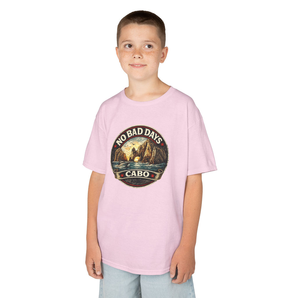 Kids Tee — 'No Bad Days' Cabo Surf Vintage Graphic