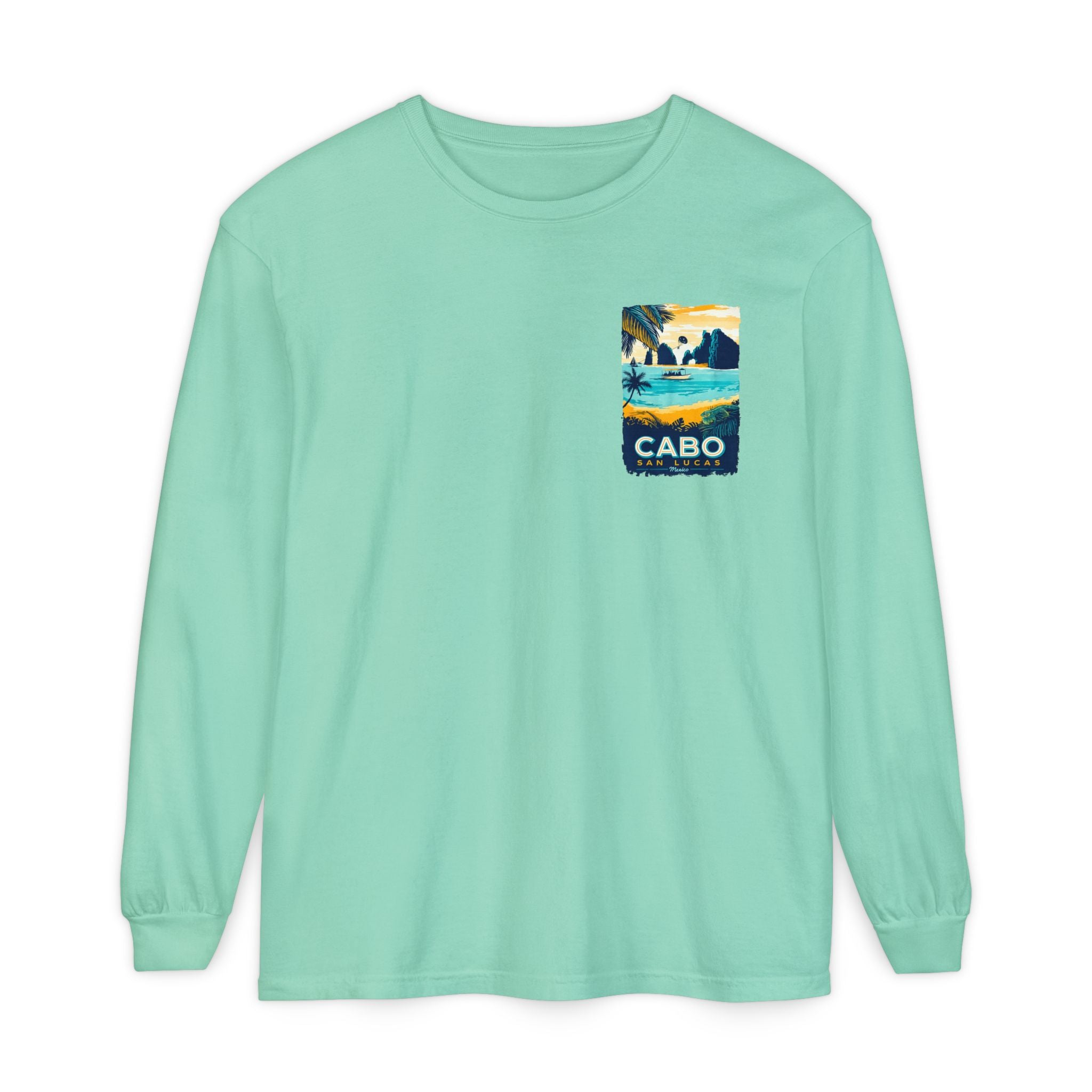 Cabo San Lucas Long Sleeve Tee — Vintage Beach Graphic
