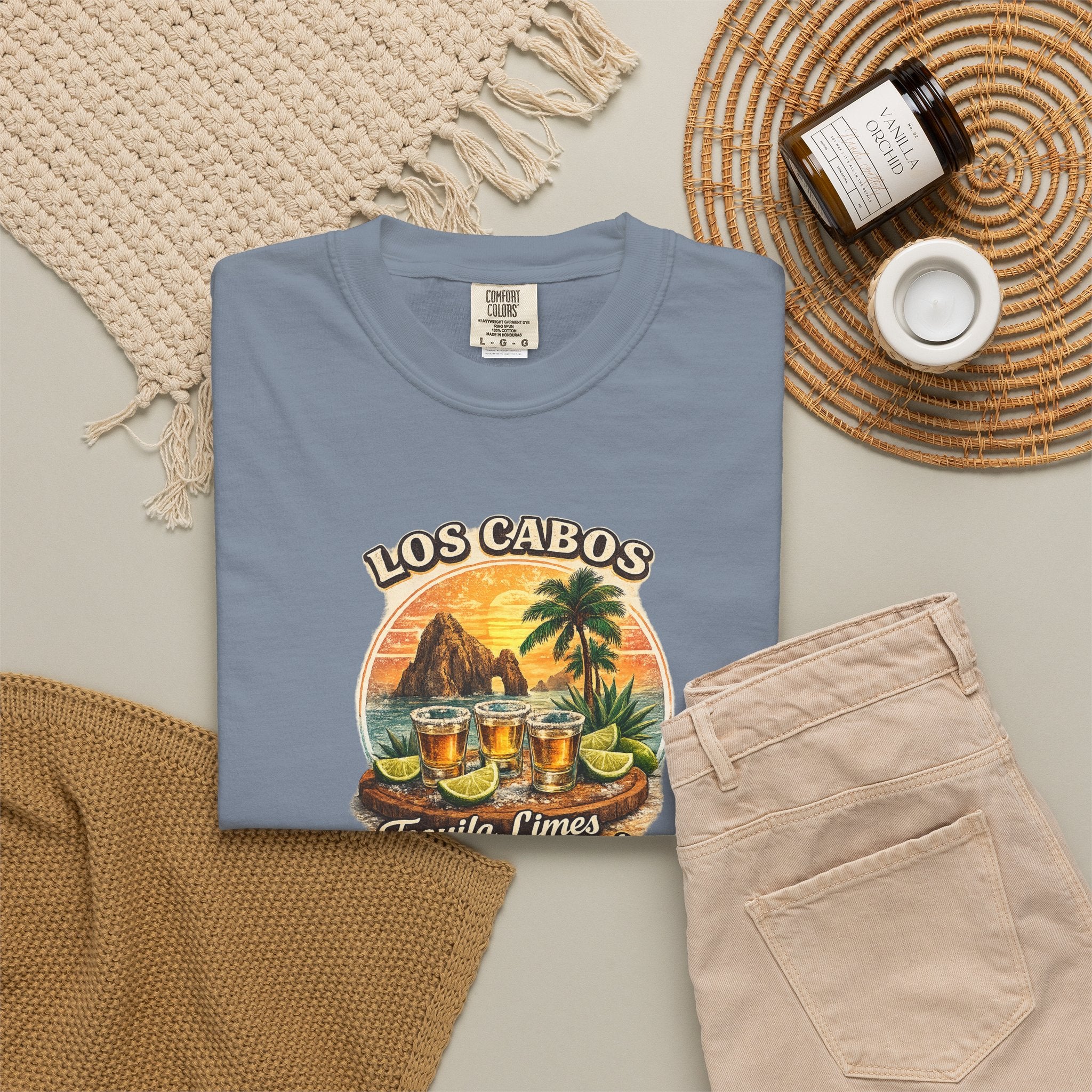 Los Cabos Tequila & Limes T-Shirt — Mexico Beach Vacation Tee