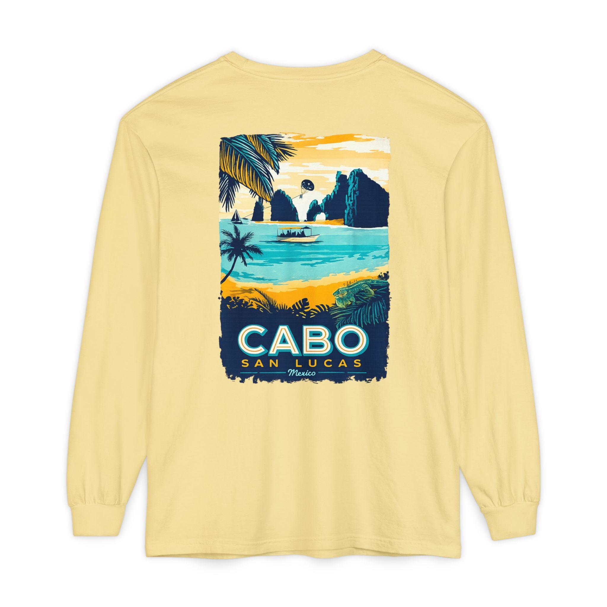 Cabo San Lucas Long Sleeve Tee — Vintage Beach Graphic