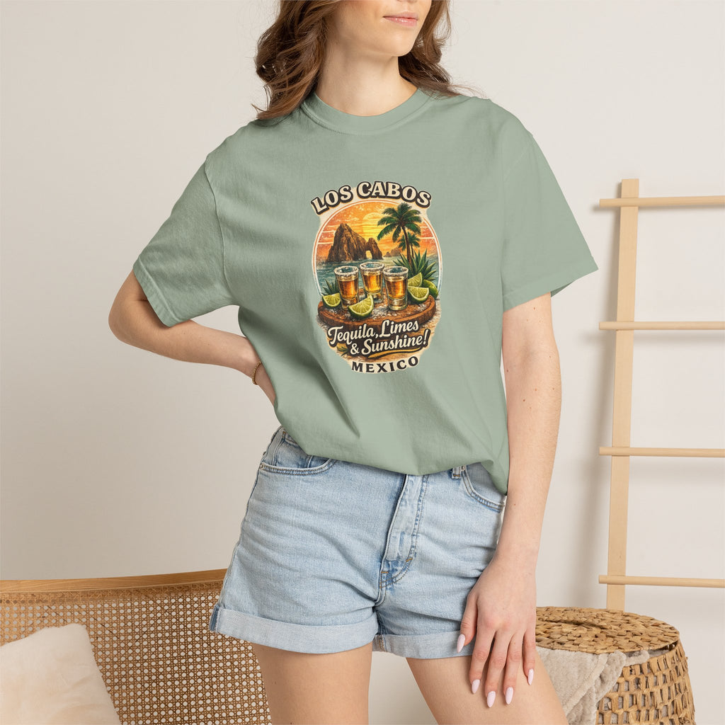 Los Cabos Tequila & Limes T-Shirt — Mexico Beach Vacation Tee