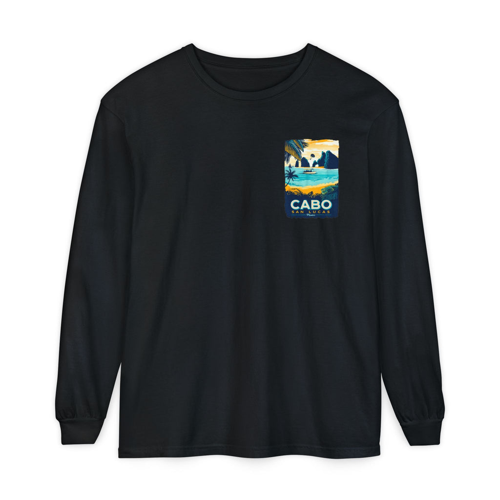 Cabo San Lucas Long Sleeve Tee — Vintage Beach Graphic