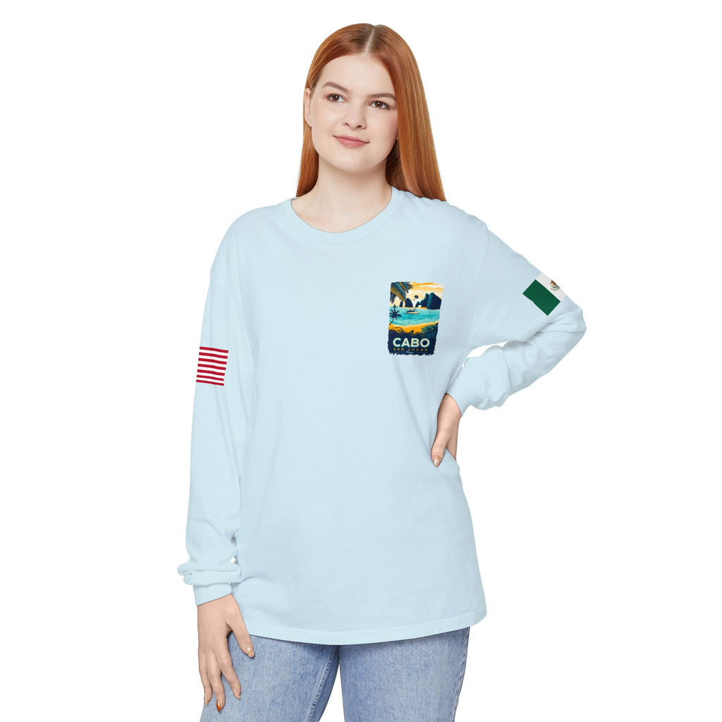 Cabo San Lucas Long Sleeve Tee — Vintage Beach Graphic